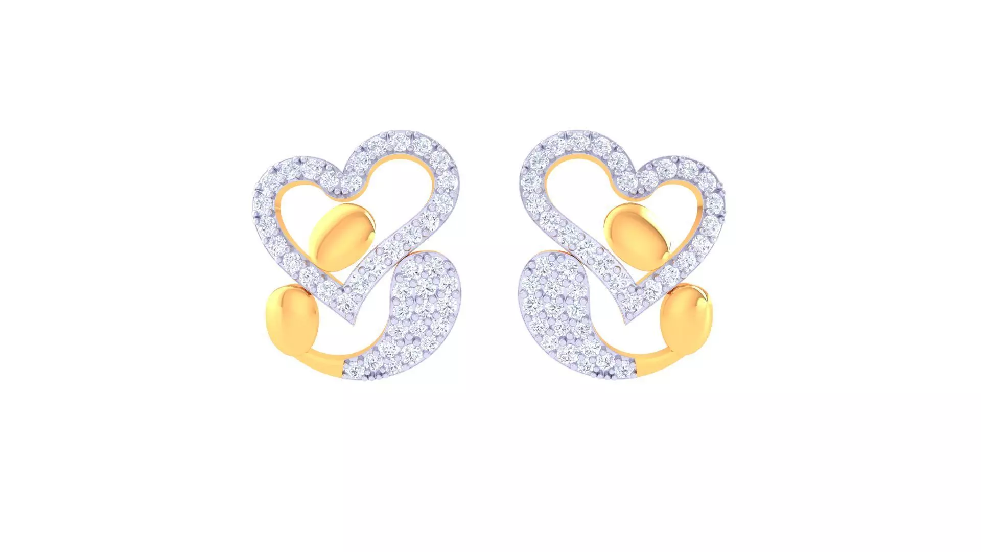 Studs Earrings - 33 3D print model_0