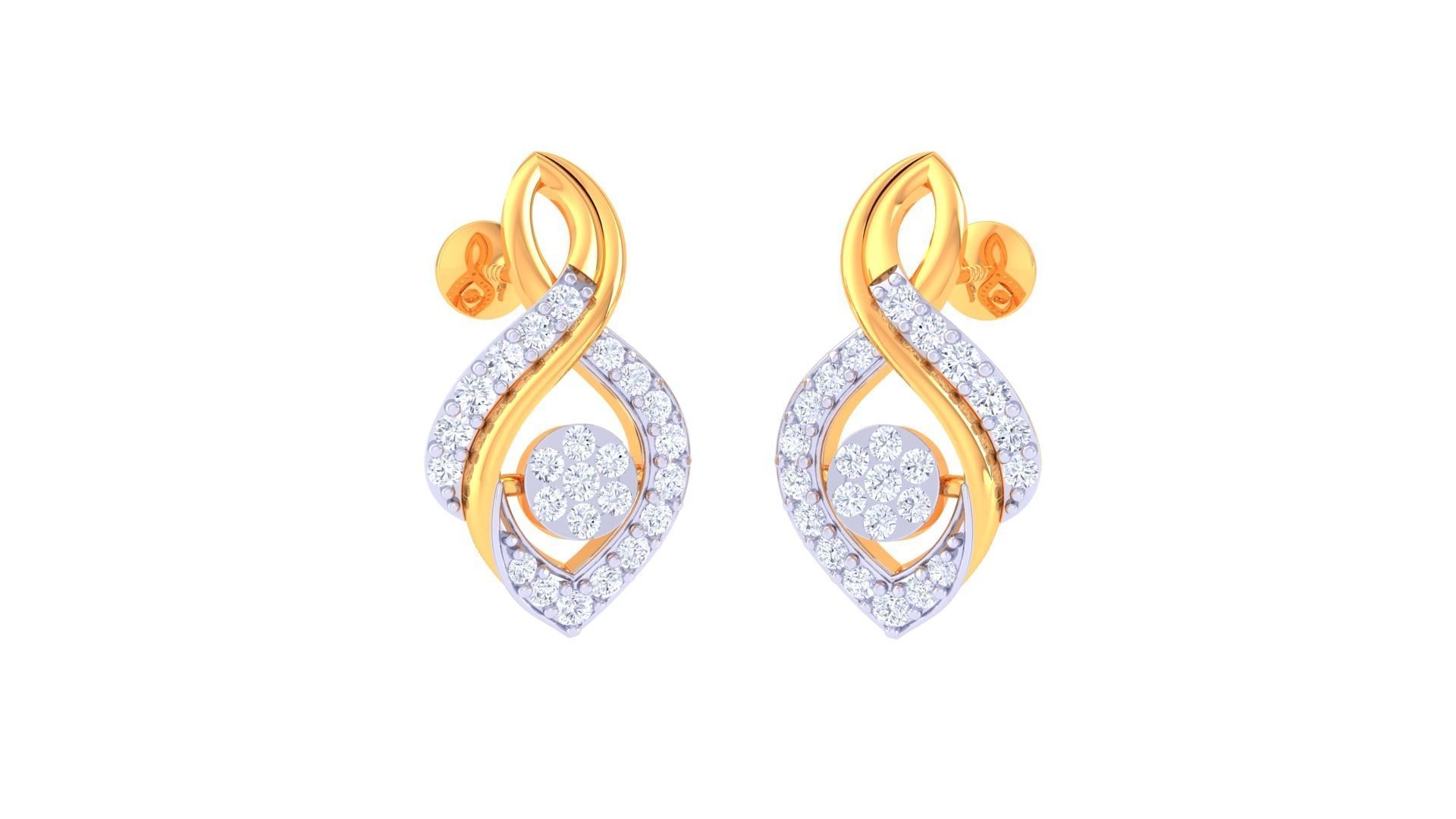 Studs Earrings - 32 3D print model_2