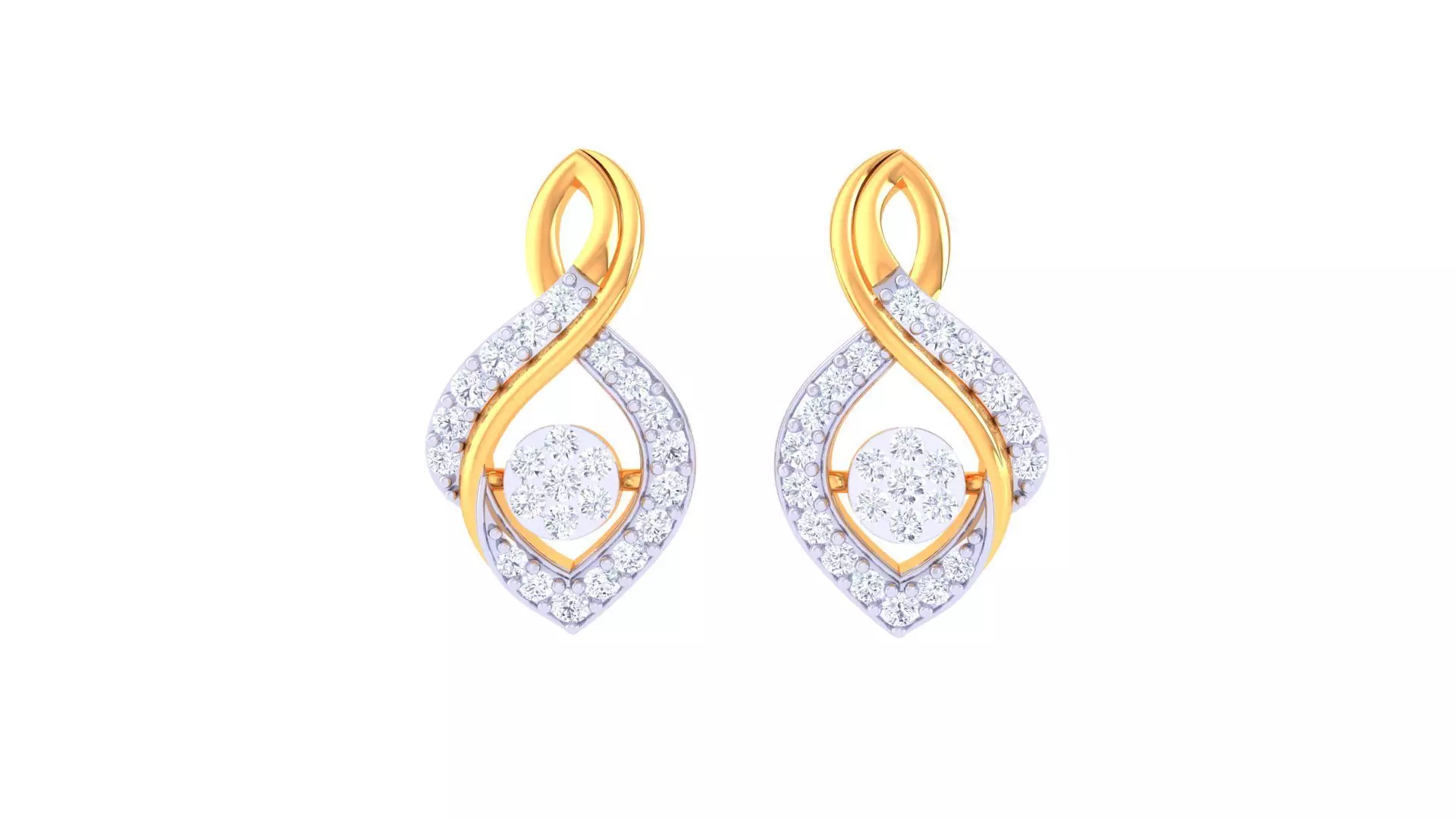 Studs Earrings - 32 3D print model_0