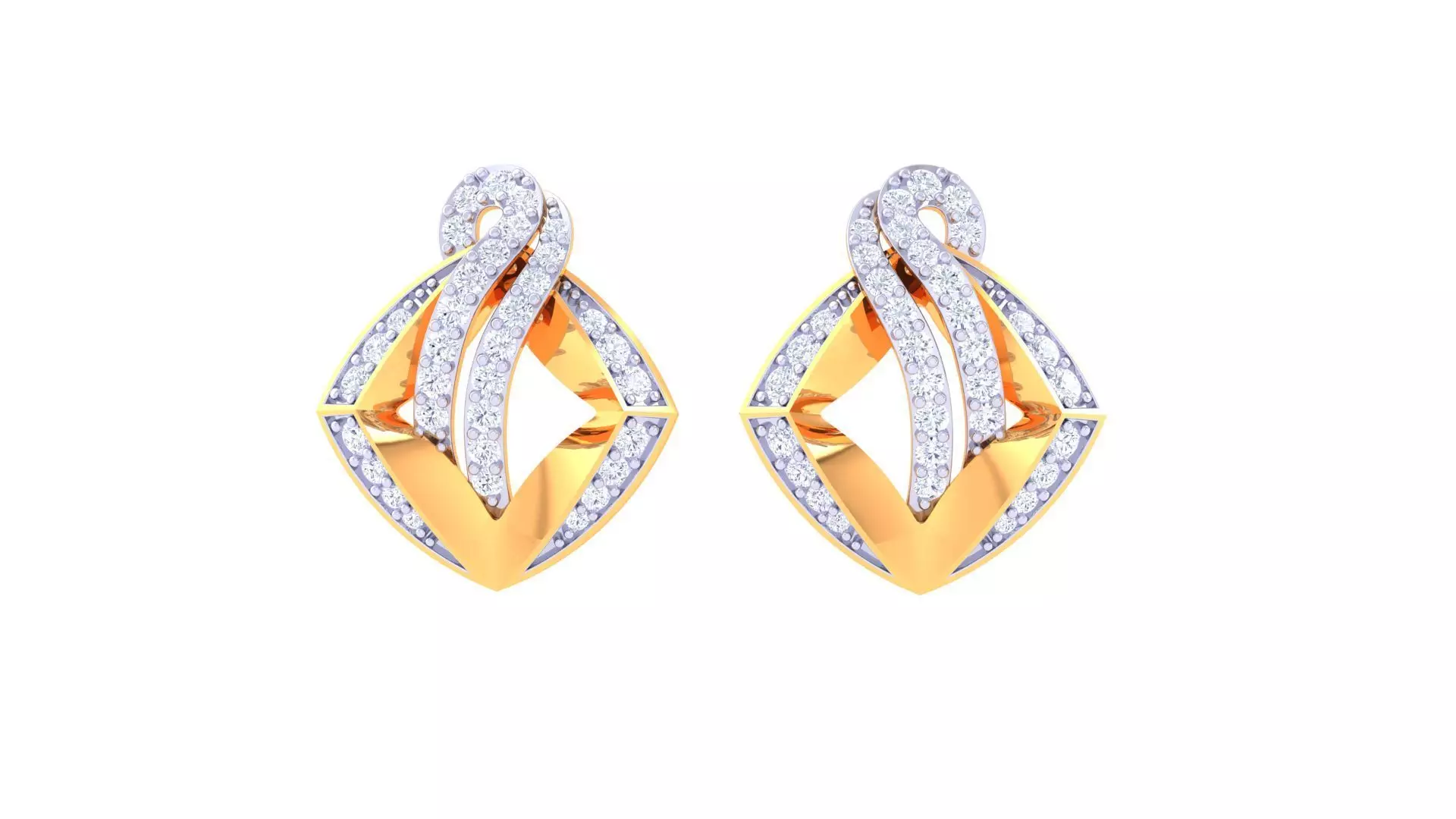 Studs Earrings - 24 3D print model_0