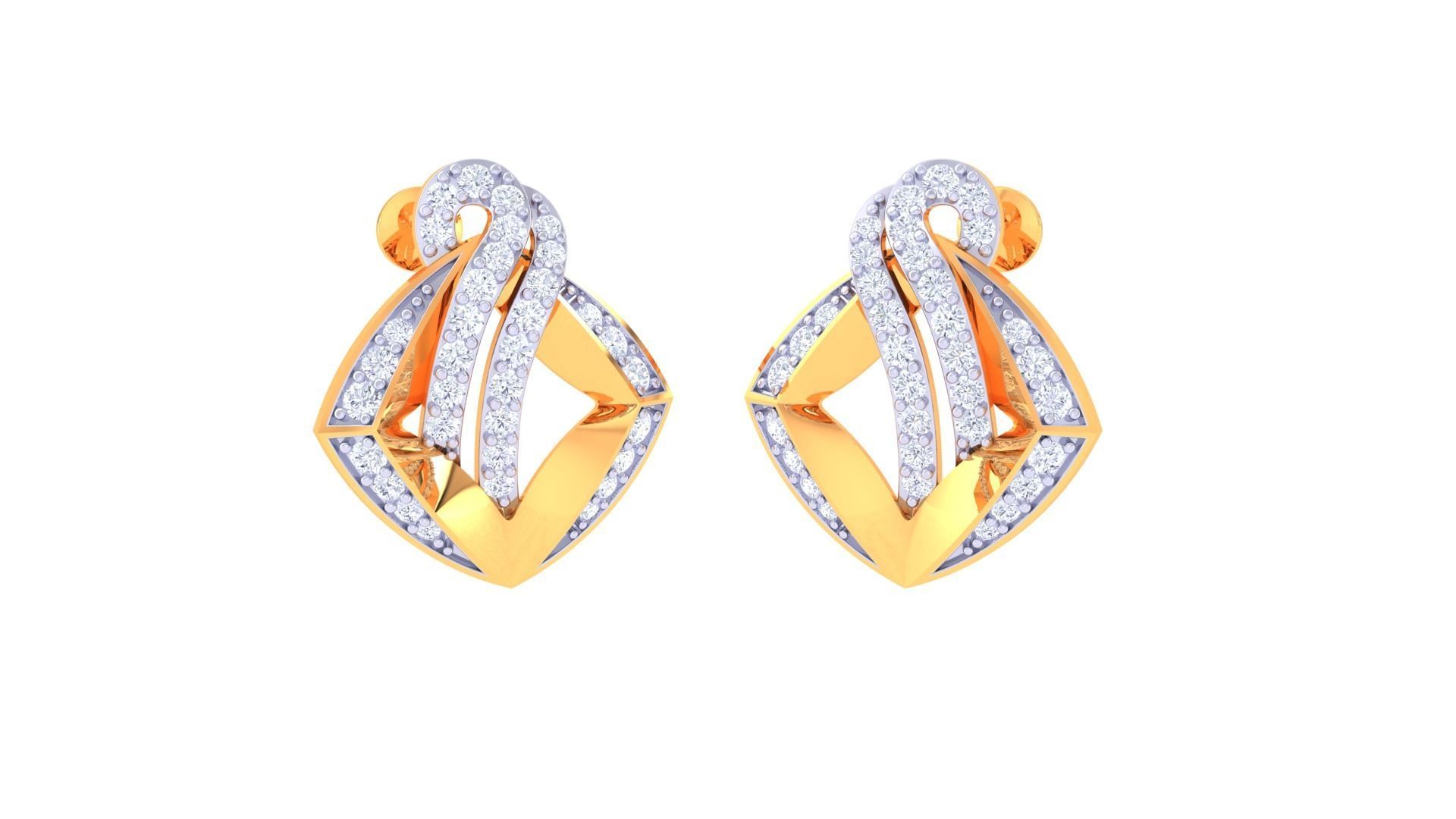 Studs Earrings - 24 3D print model_2