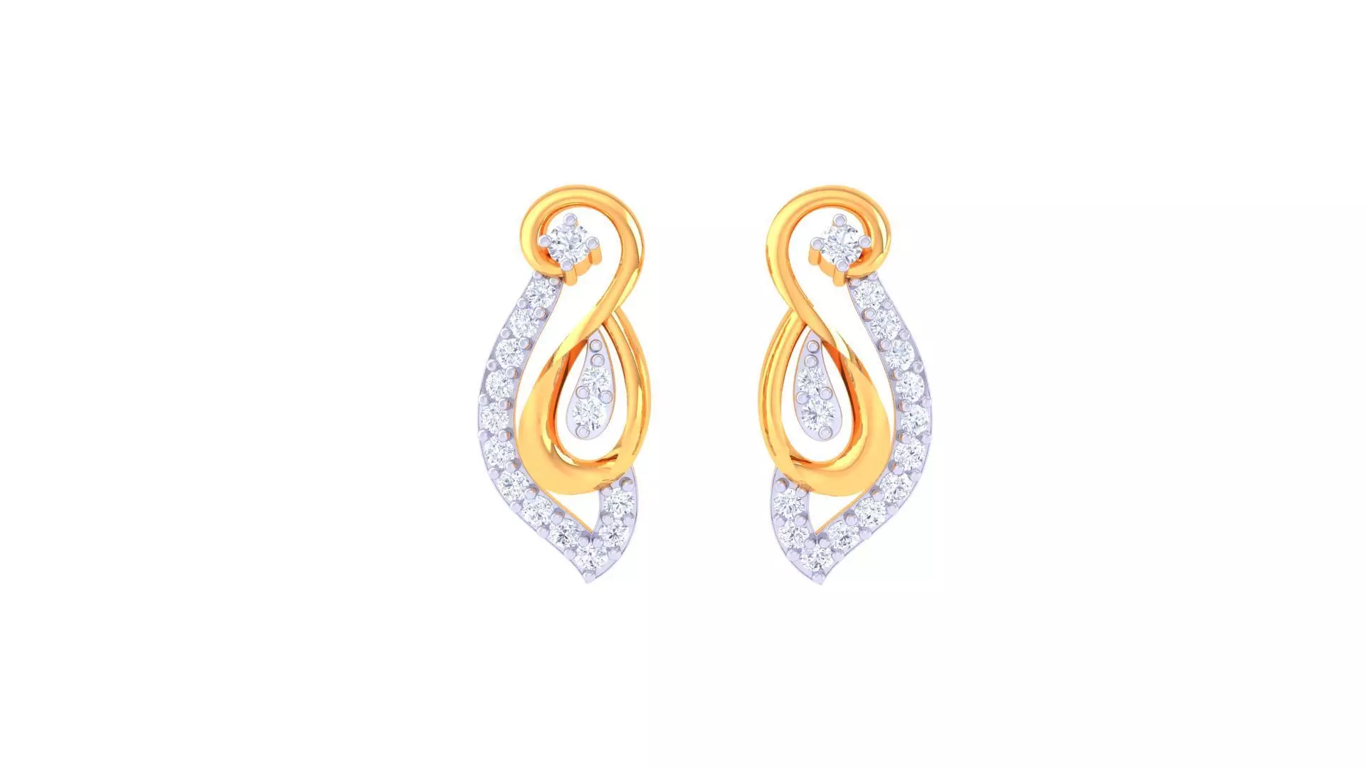 Studs Earrings - 11 3D print model_0