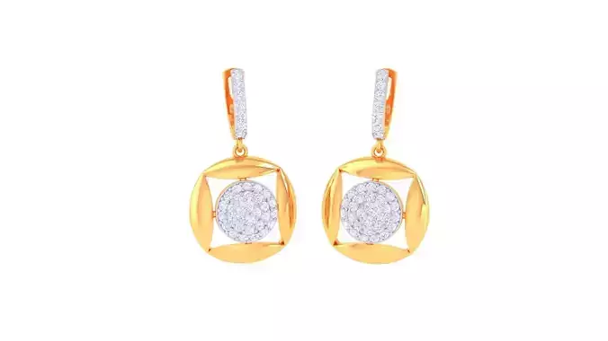 Hoops - Huggies Earrings - 104 3D print model