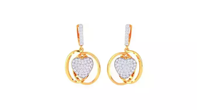 Hoops - Huggies Earrings - 102 3D print model