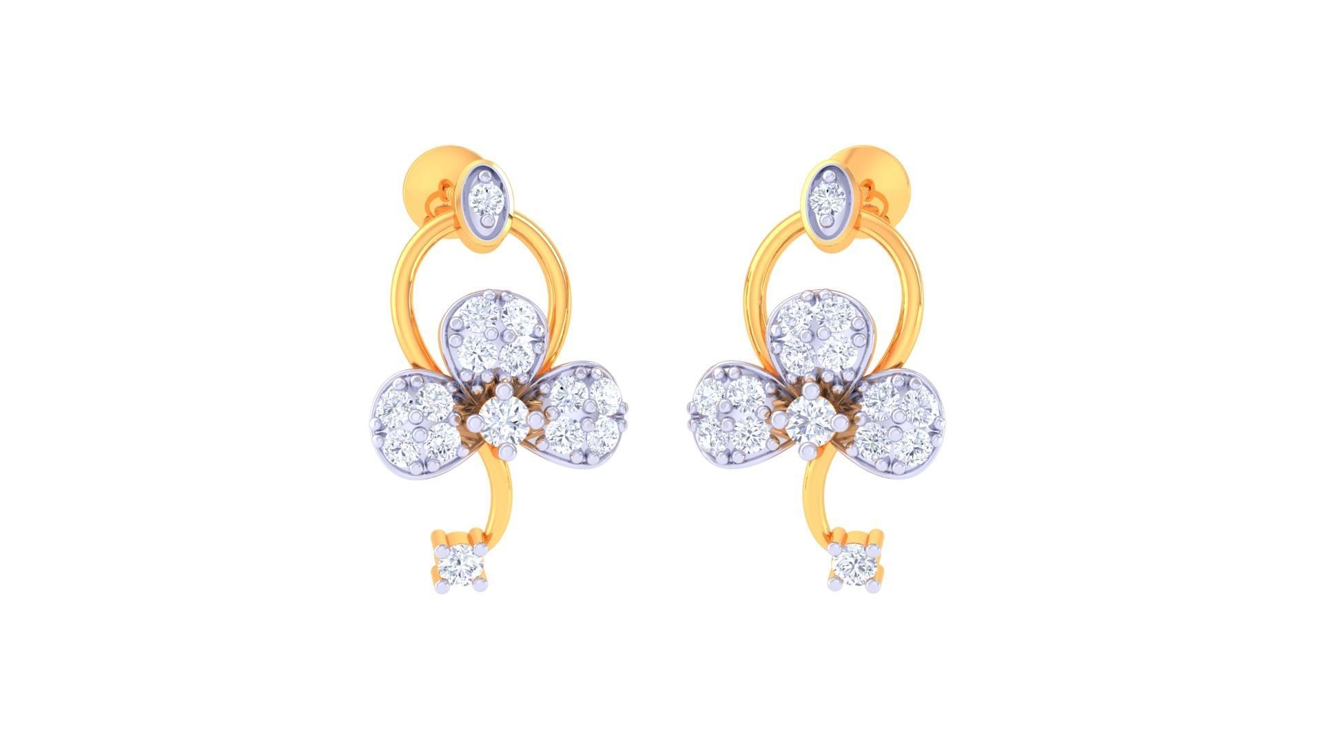 Studs Earrings - 10 3D print model_2