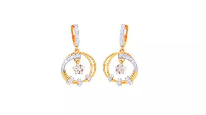 Hoops - Huggies Earrings - 1 3D print model
