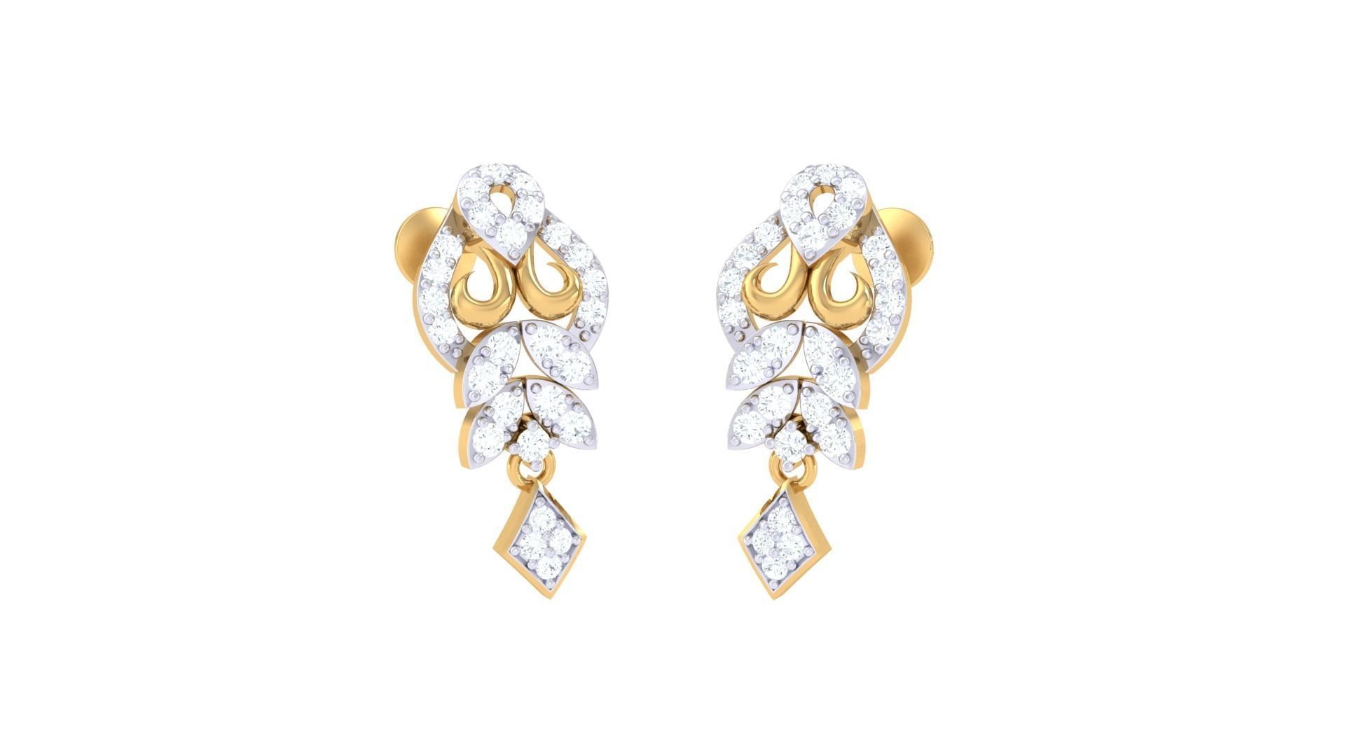 Studs Earrings - 6 3D print model_2