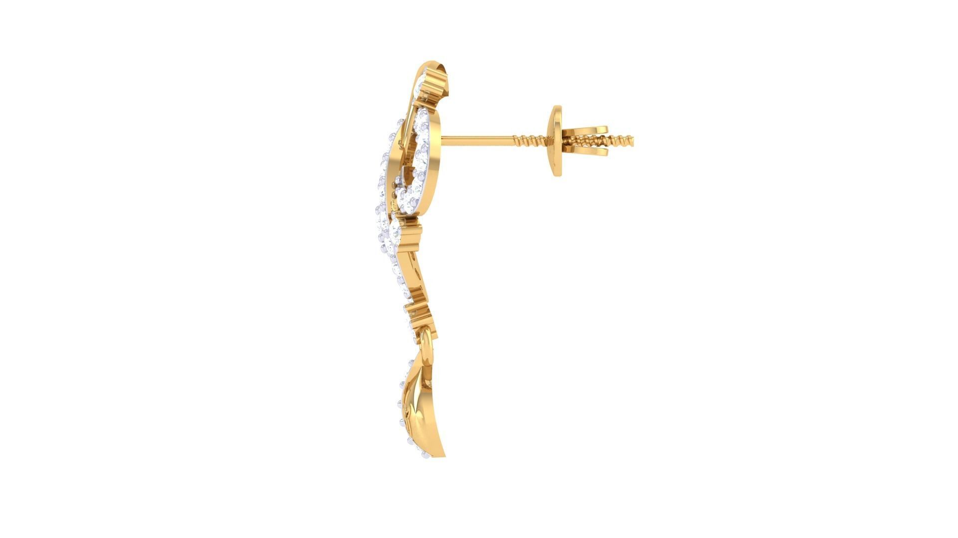 Studs Earrings - 4 3D print model_3