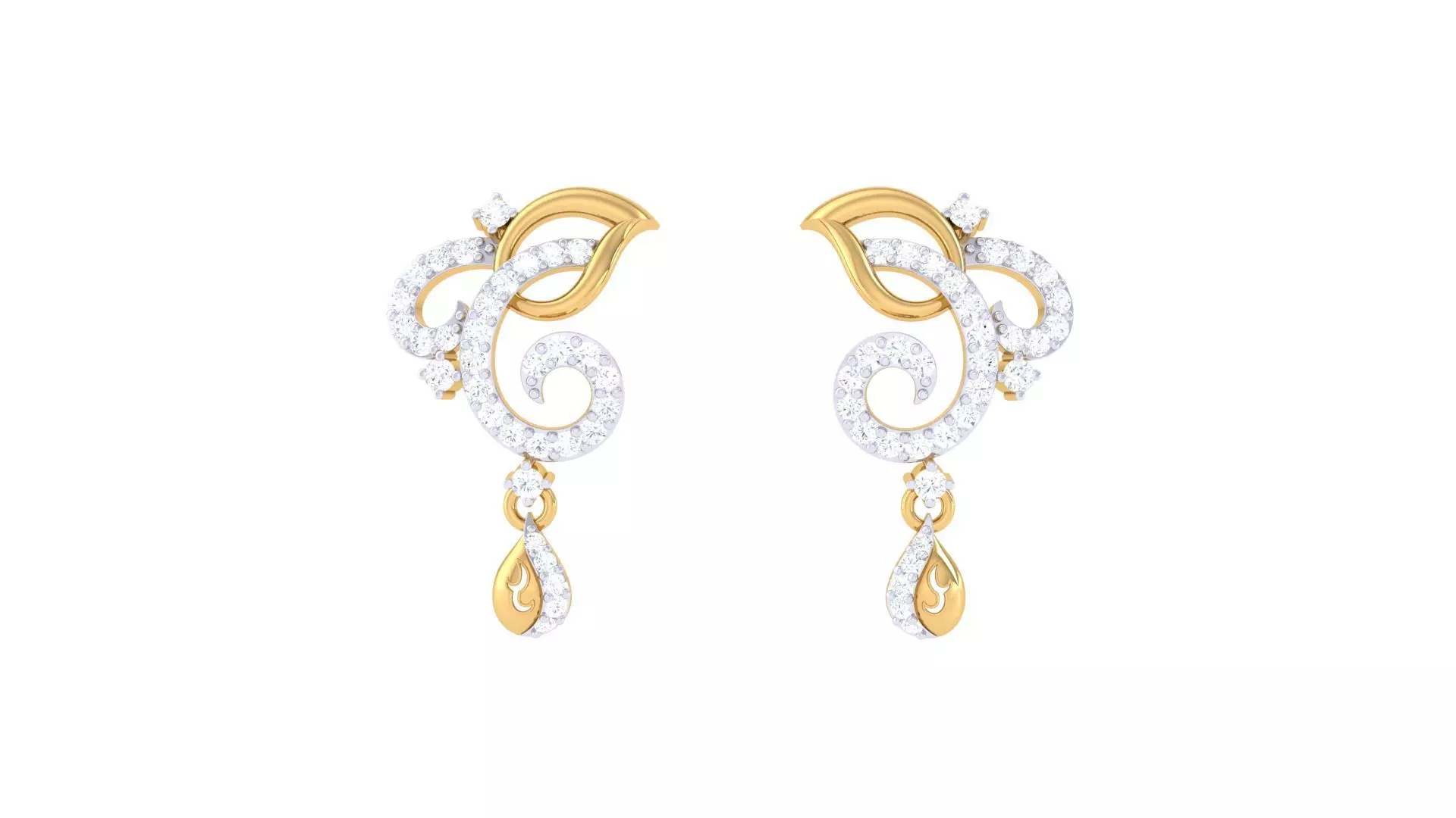 Studs Earrings - 4 3D print model_0