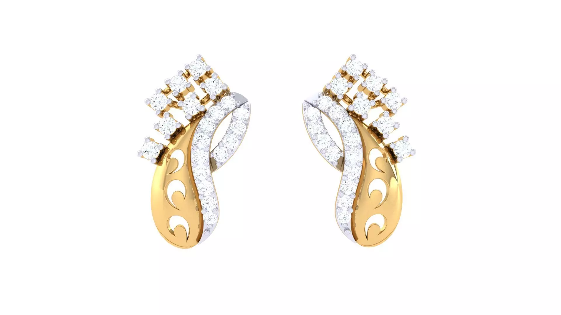 Studs Earrings - 38 3D print model_0