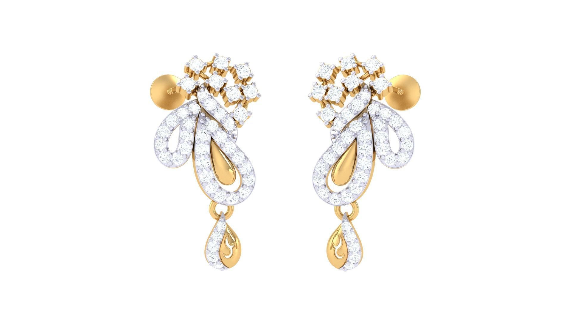 Studs Earrings - 27 3D print model_2