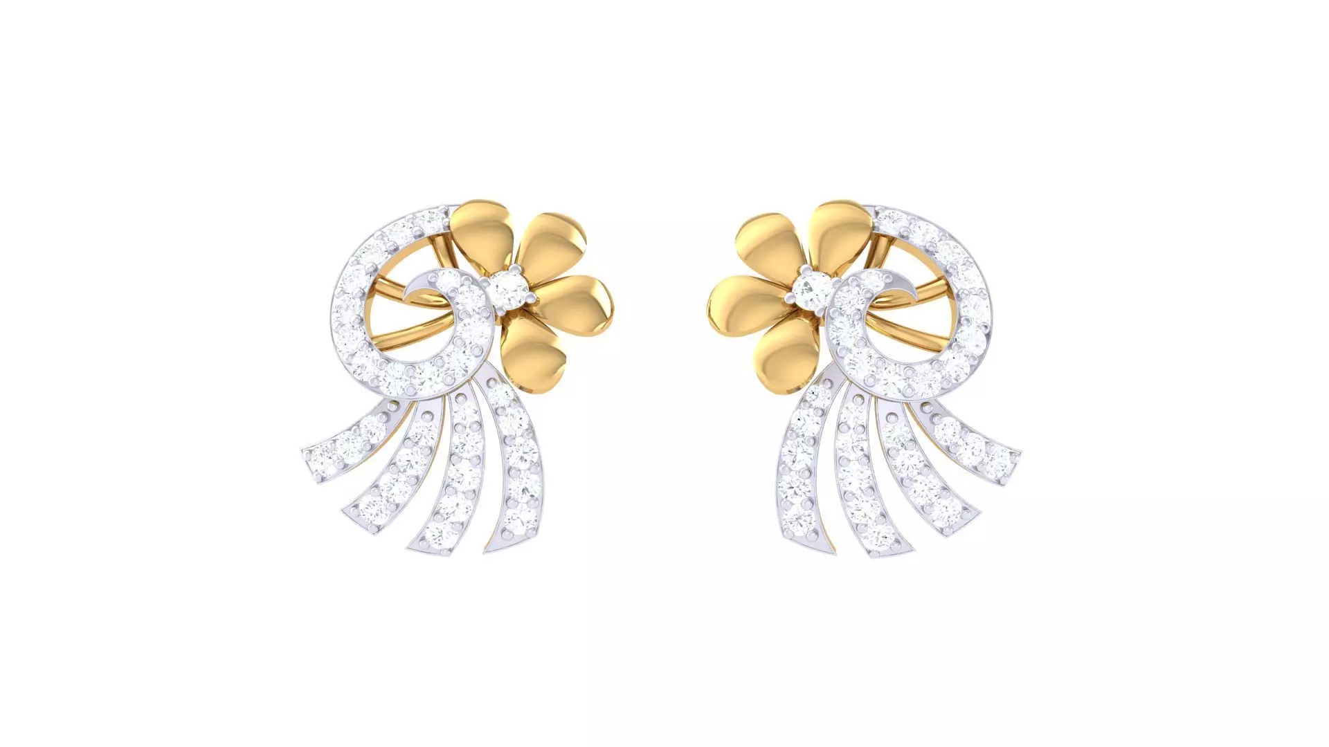 Studs Earrings - 21 3D print model_0