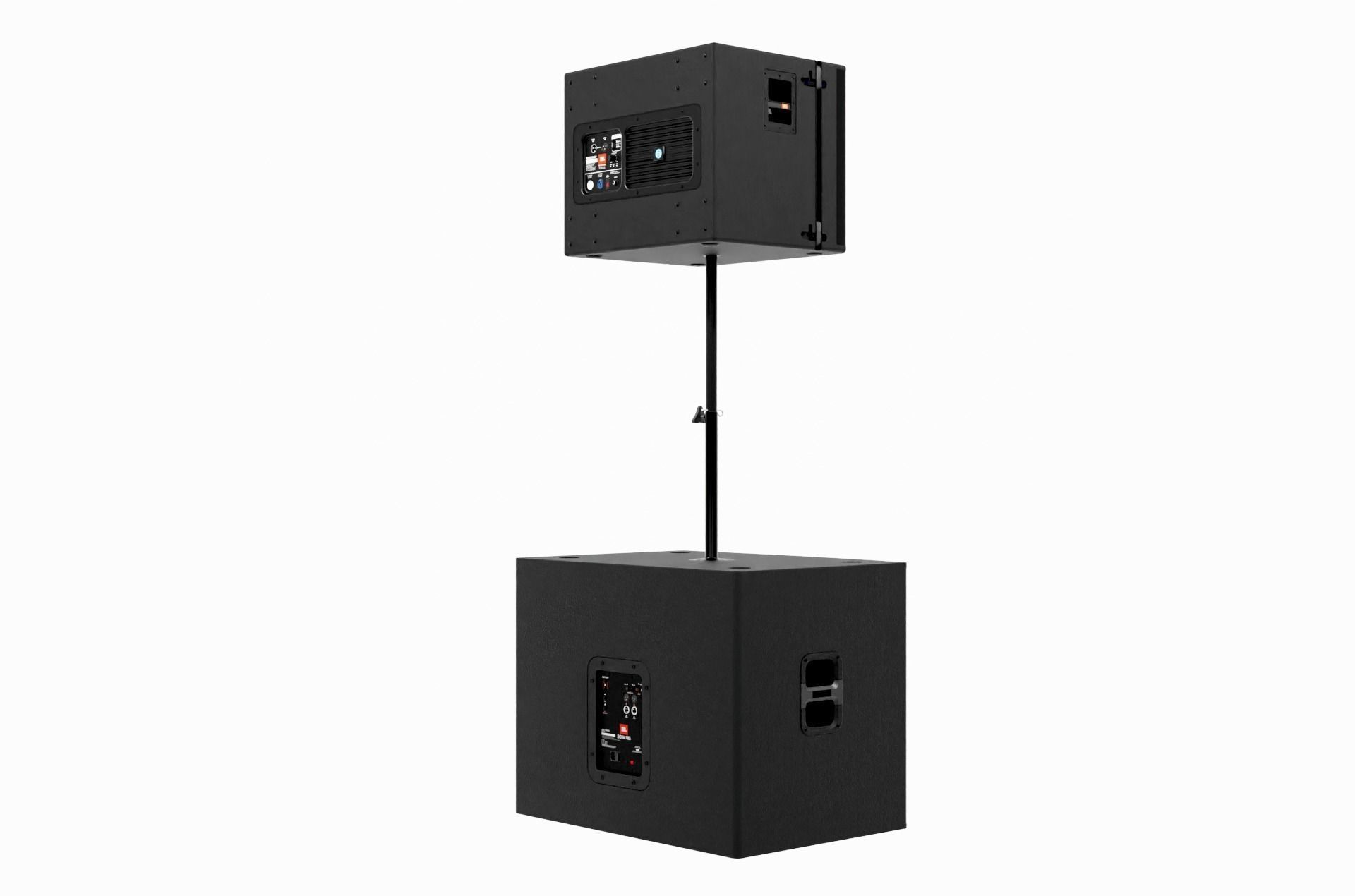 Speaker Professional 2 Black and White 3D model_40