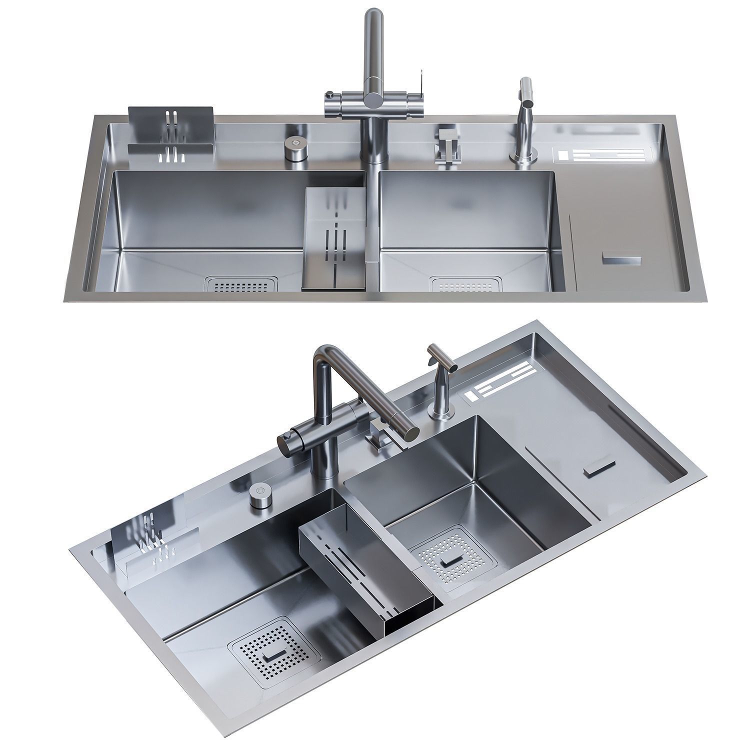 Asras sink set2 3D model_3