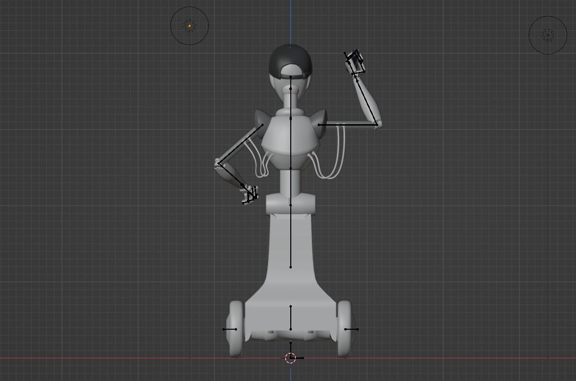 Security Bot - FNAF Security Breach Low-poly 3D model_6