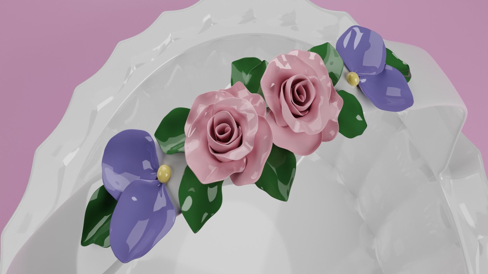 Kitchen cookie basket retro 3D model | CGTrader
