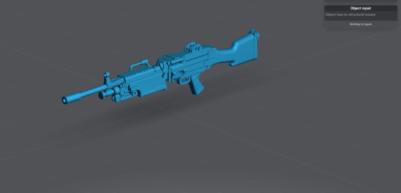 Fn Minimi Scale model 3D print model_1