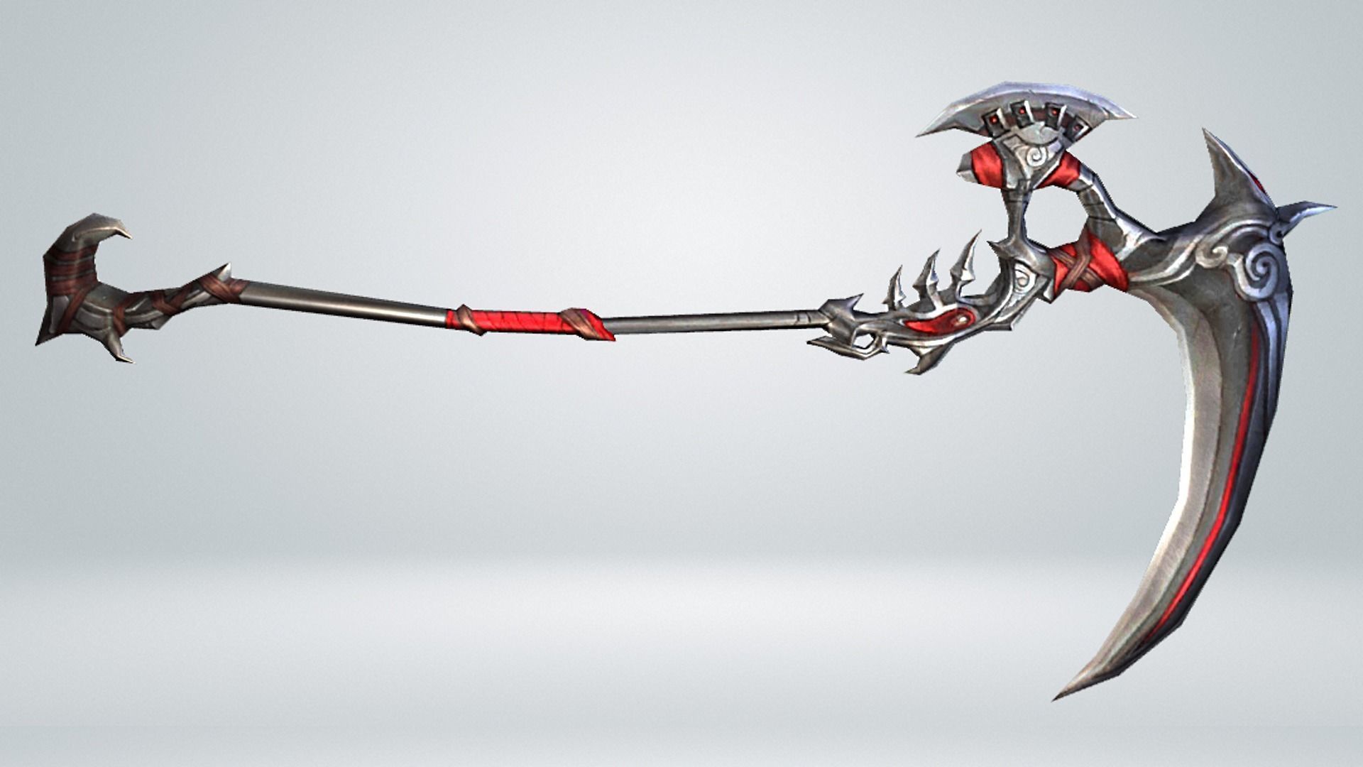 Futuristic Scythe Low-poly 3D model_10
