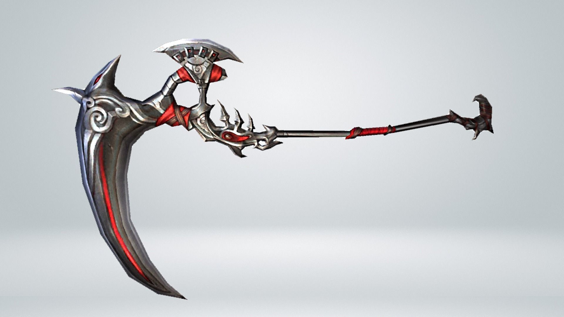 Futuristic Scythe Low-poly 3D model_13