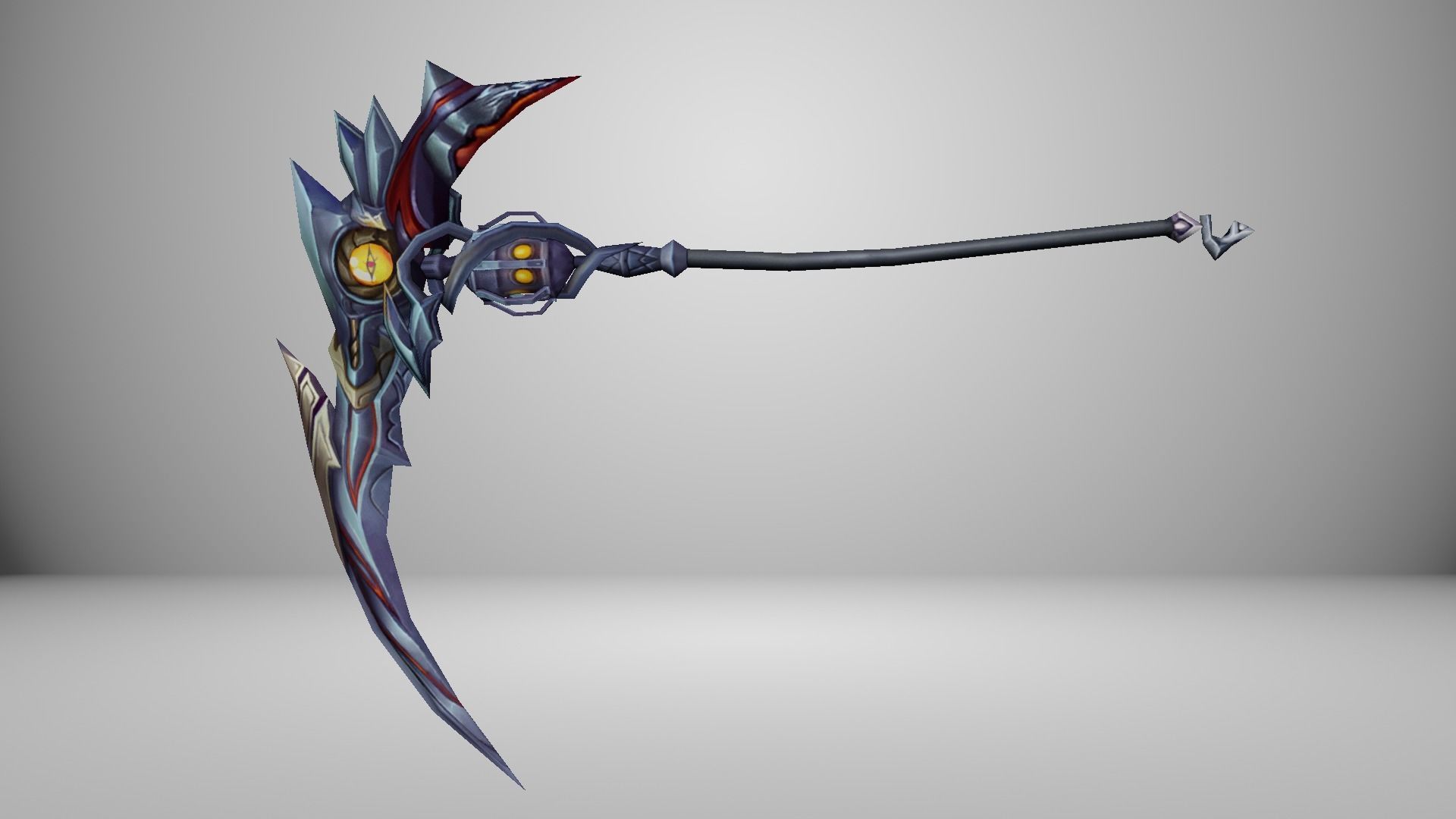 Futuristic Scythe Low-poly 3D model_12