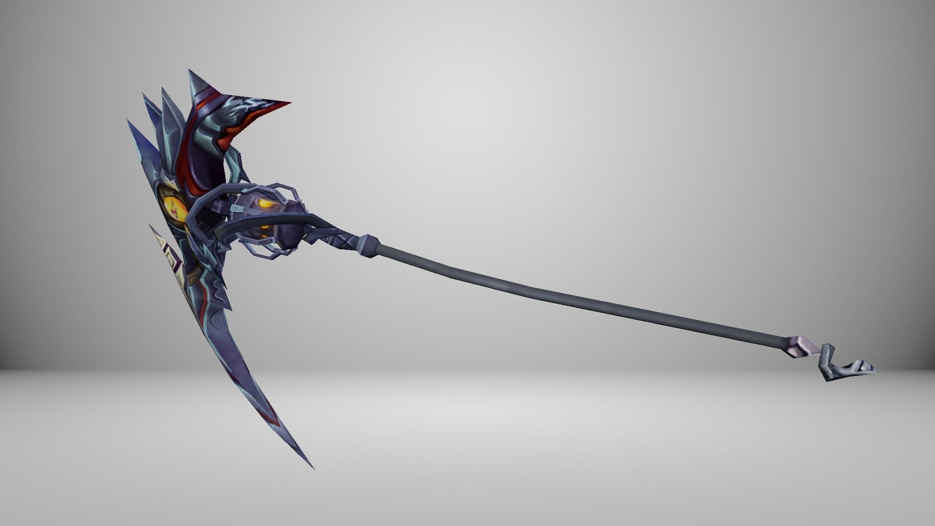 Futuristic Scythe Low-poly 3D model_3