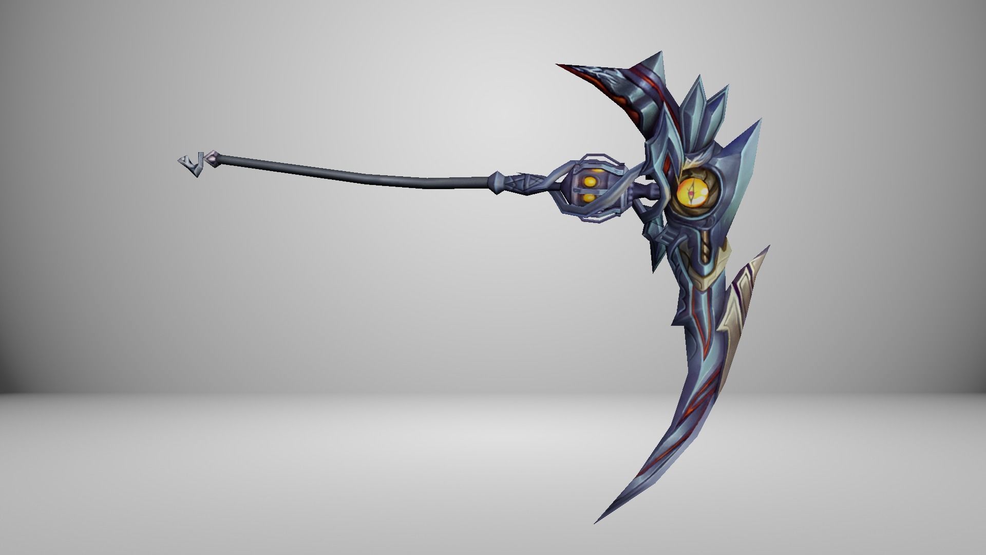 Futuristic Scythe Low-poly 3D model_10