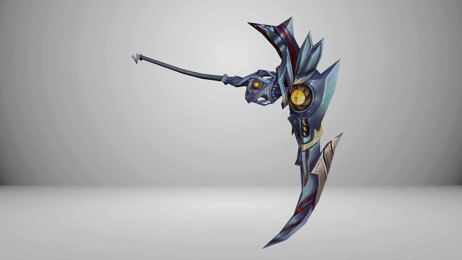 Futuristic Scythe Low-poly 3D model_11