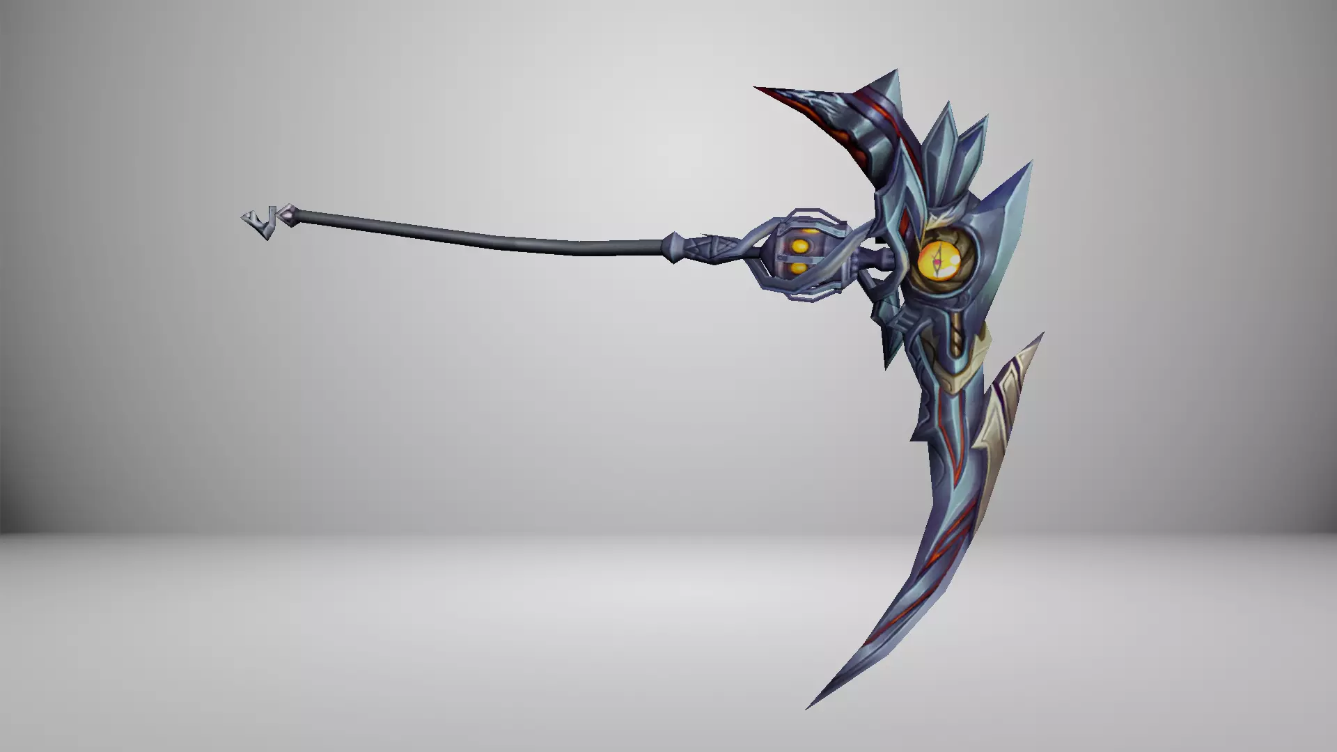 Futuristic Scythe Low-poly 3D model_0