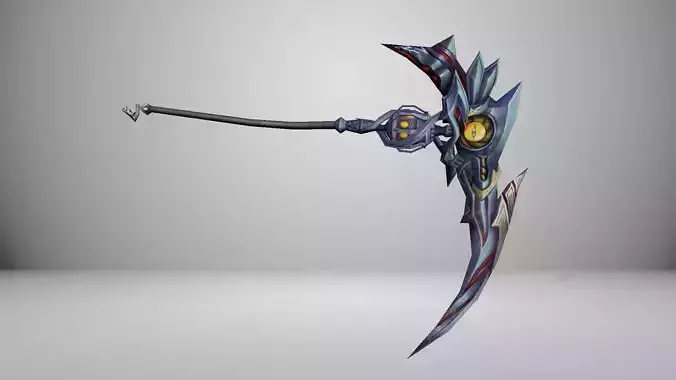 Futuristic Scythe Low-poly 3D model
