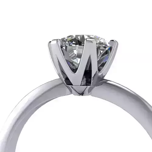 Modern 1 Carat Solitaire Knife Edge design Style Engagement Ring