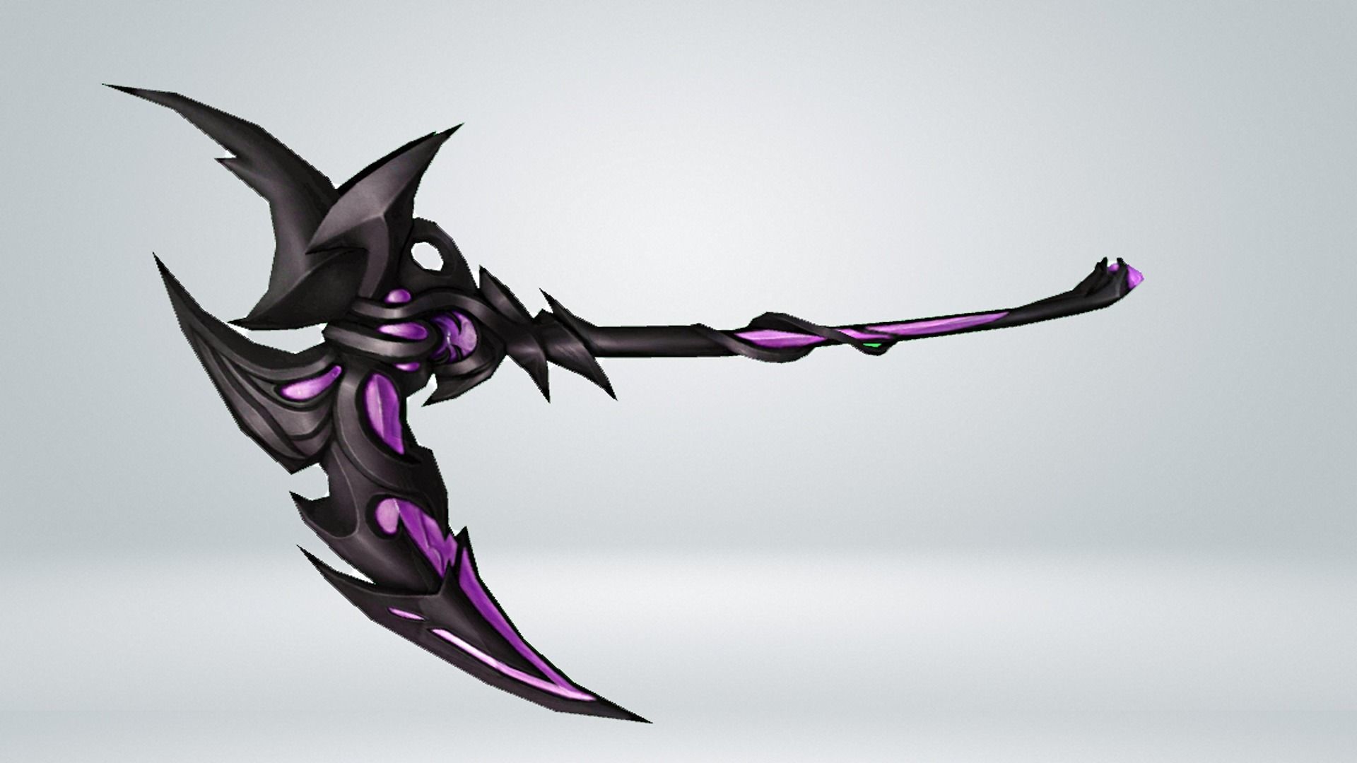 Futuristic Scythe Low-poly 3D model_6