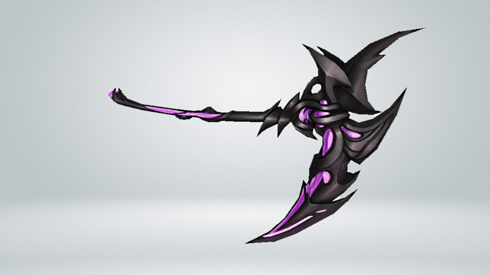 Futuristic Scythe Low-poly 3D model_13