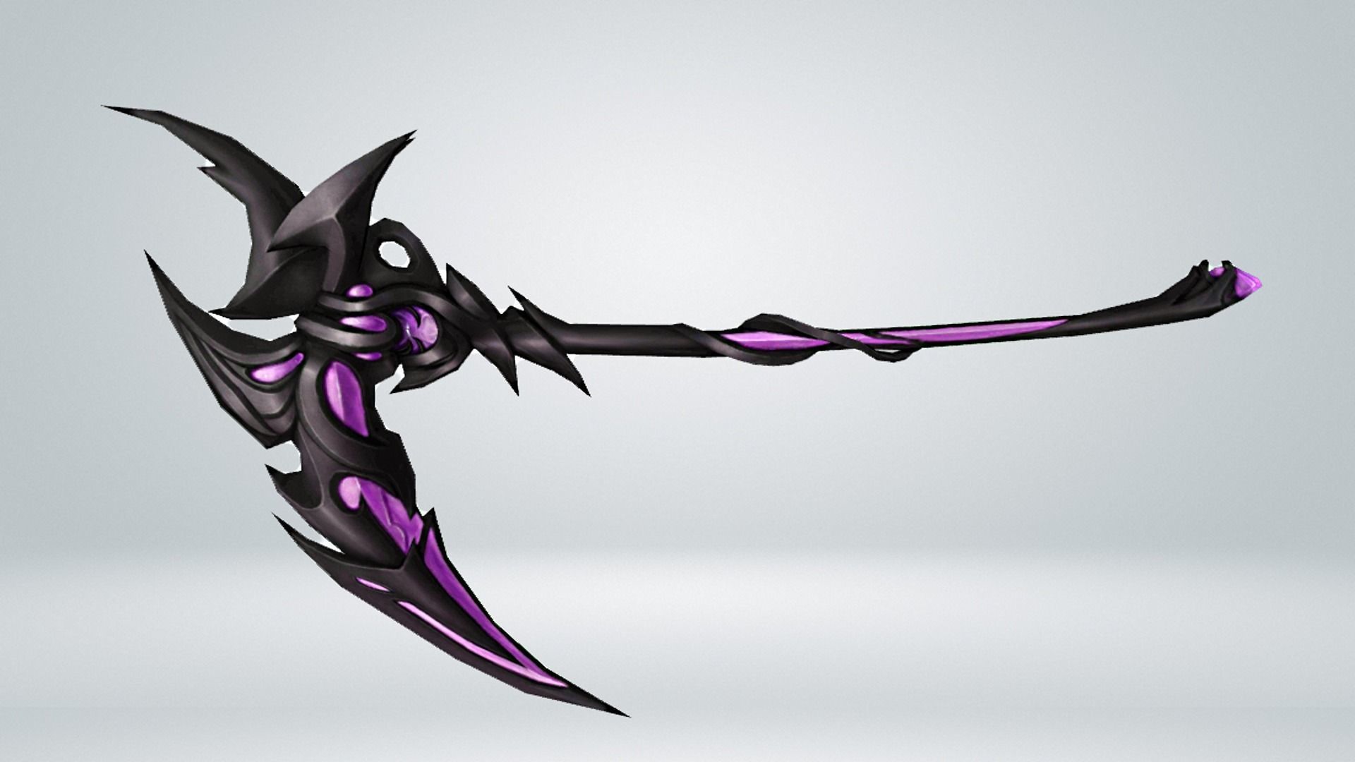 Futuristic Scythe Low-poly 3D model_10