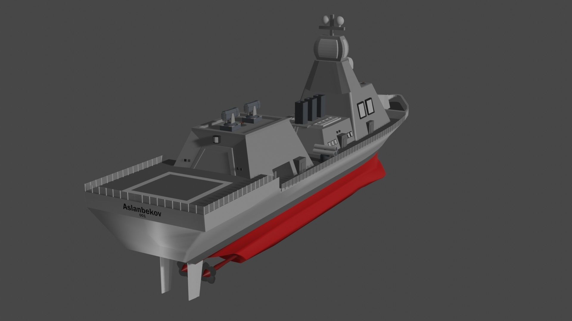 Aslanbekov Class Corvette Design Concept 3D model_9