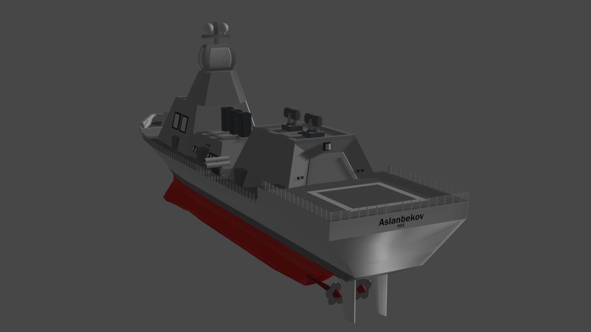 Aslanbekov Class Corvette Design Concept 3D model_8