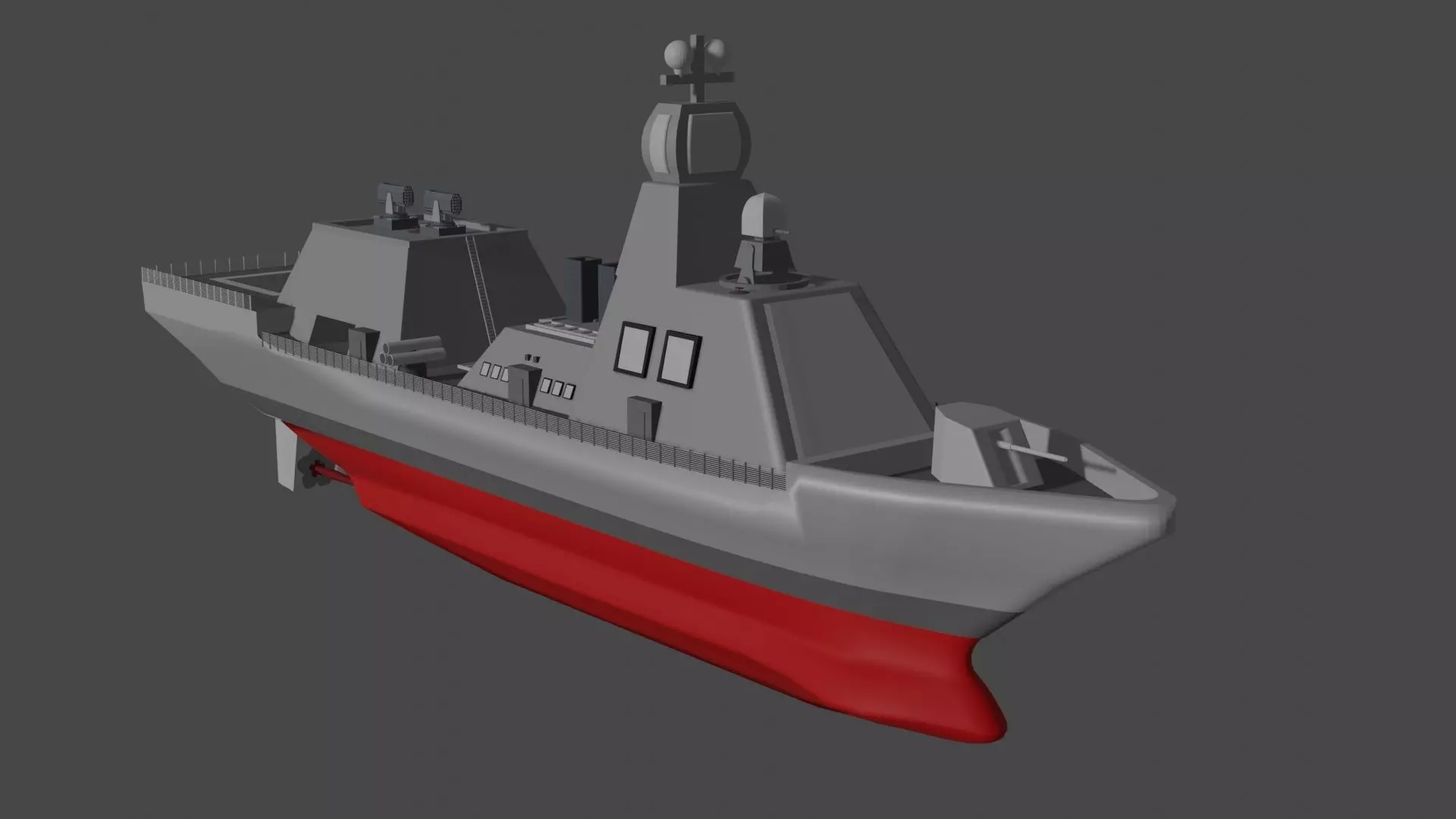 Aslanbekov Class Corvette Design Concept 3D model_0