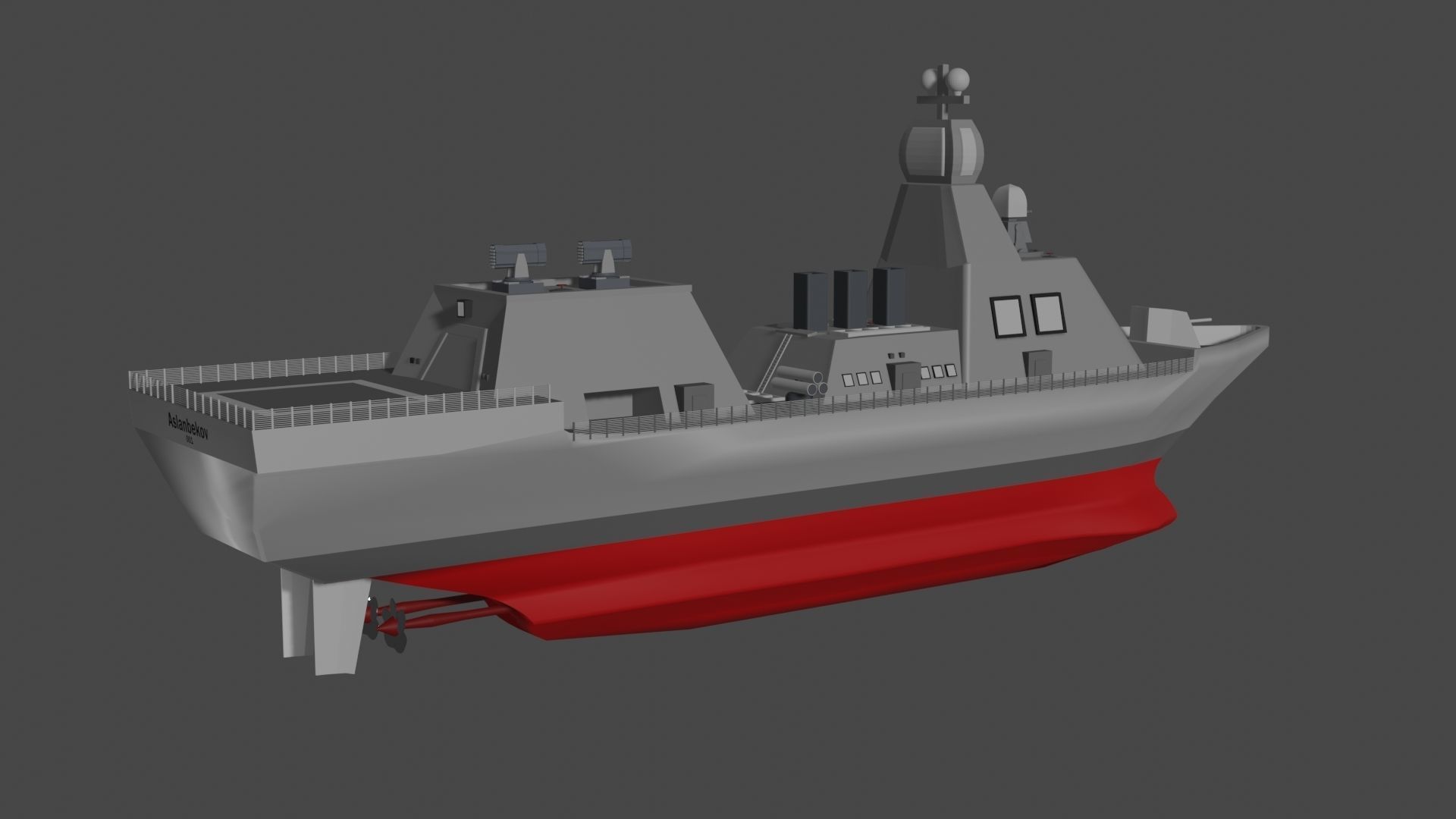 Aslanbekov Class Corvette Design Concept 3D model_4