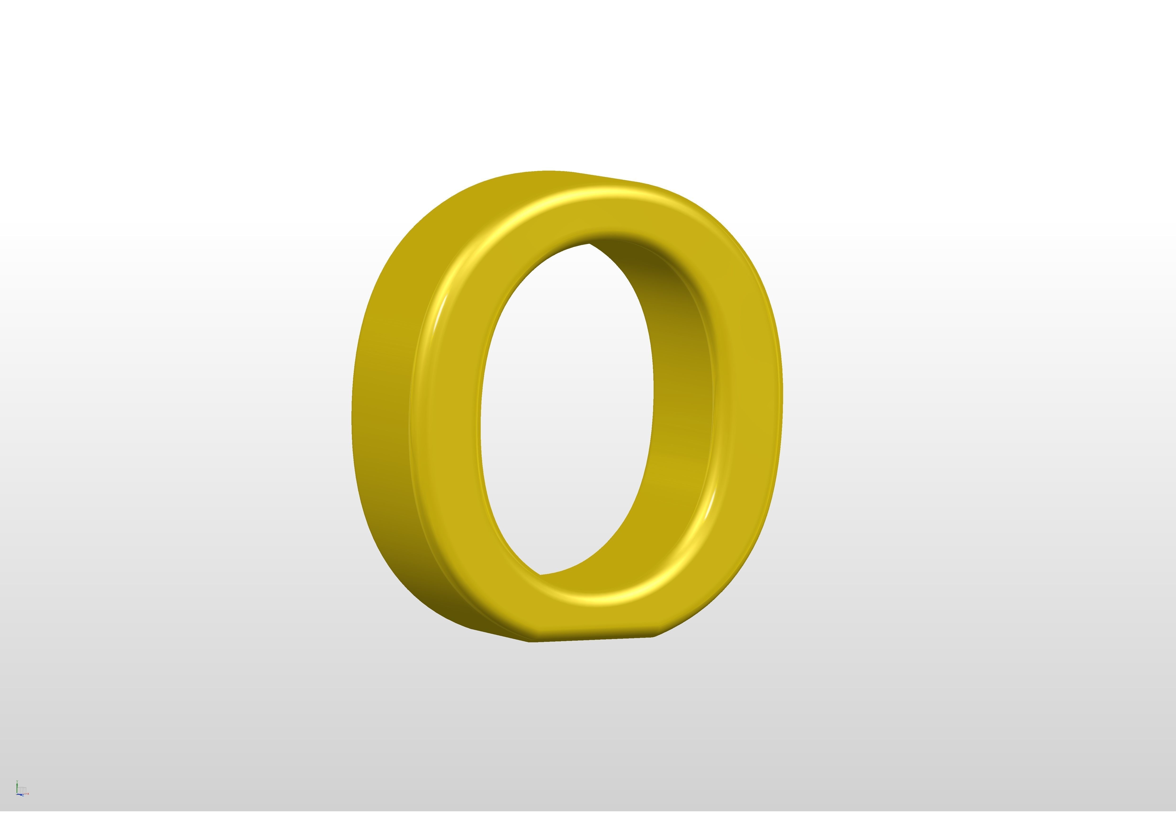 3D printable alphabet models 3D print model_36