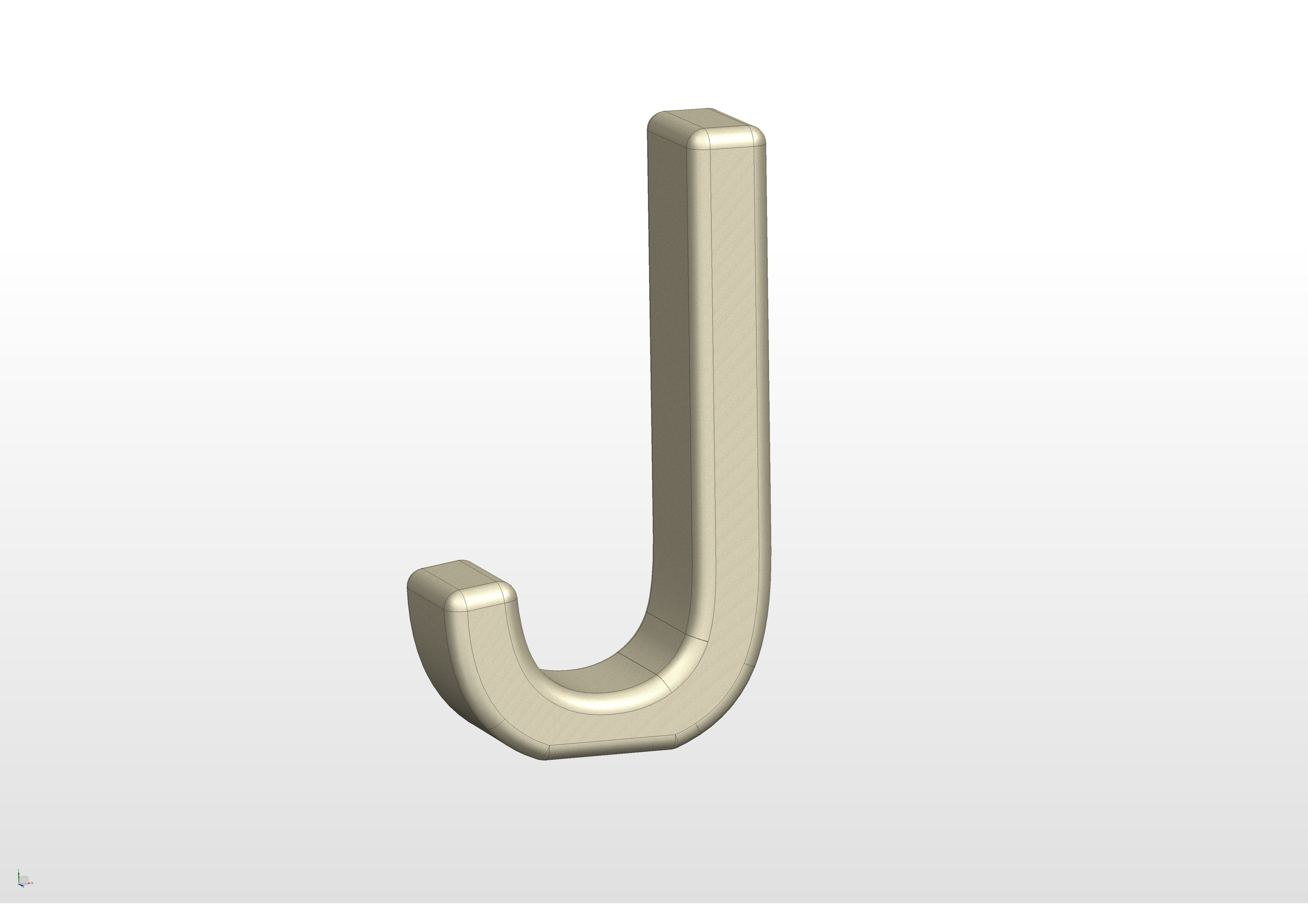 3D printable alphabet models 3D print model_22