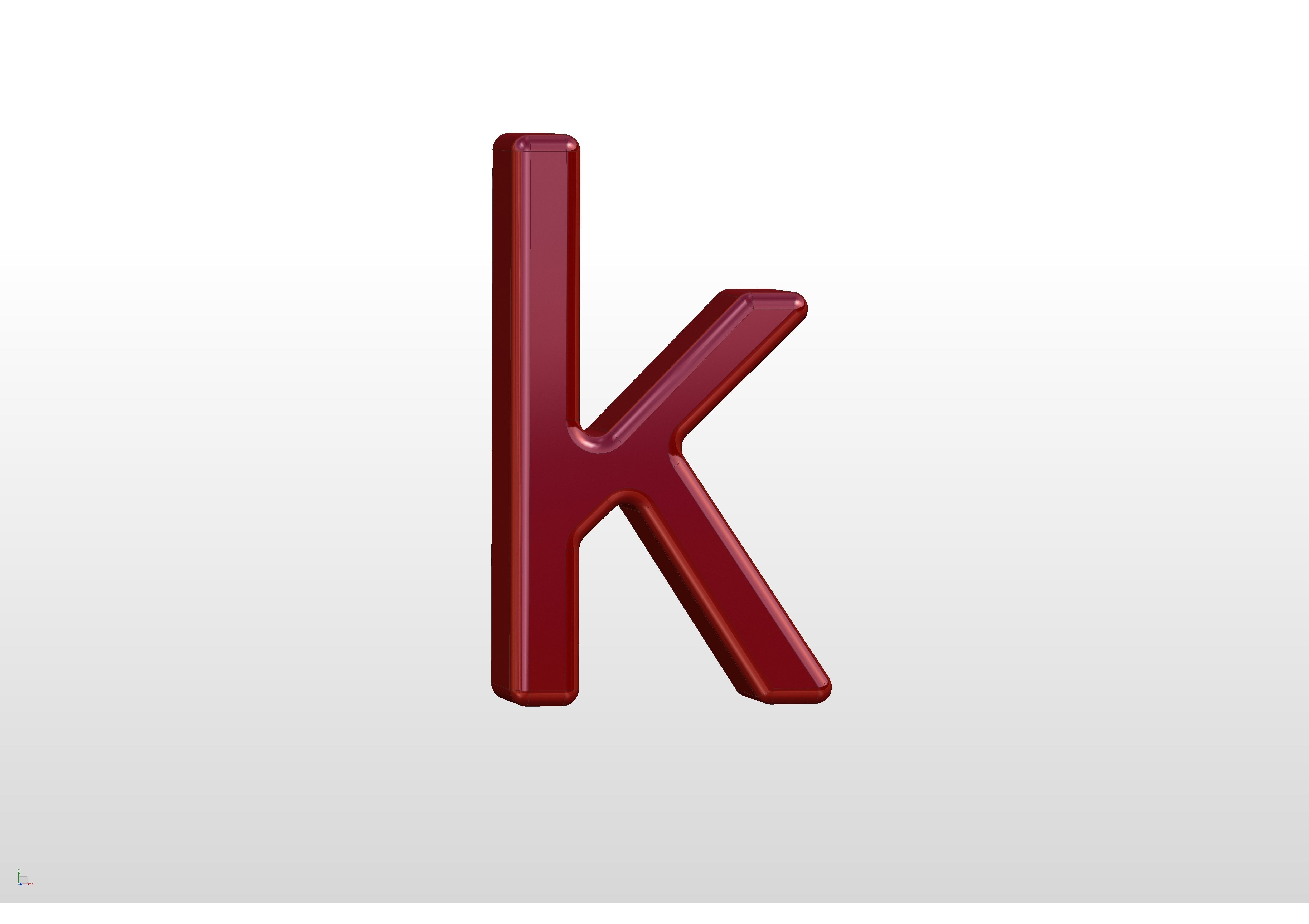 3D printable alphabet models 3D print model_25