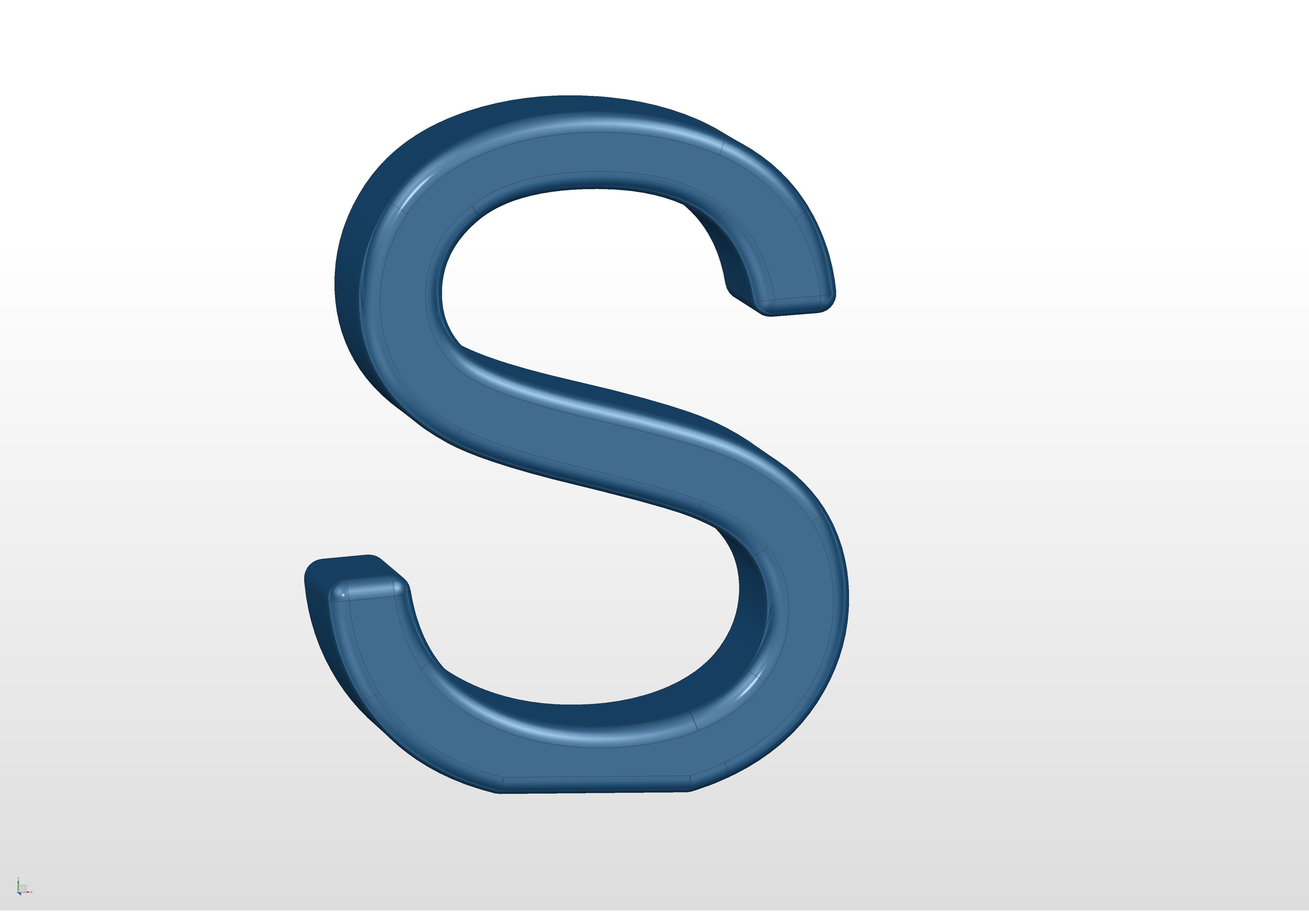 3D printable alphabet models 3D print model_43