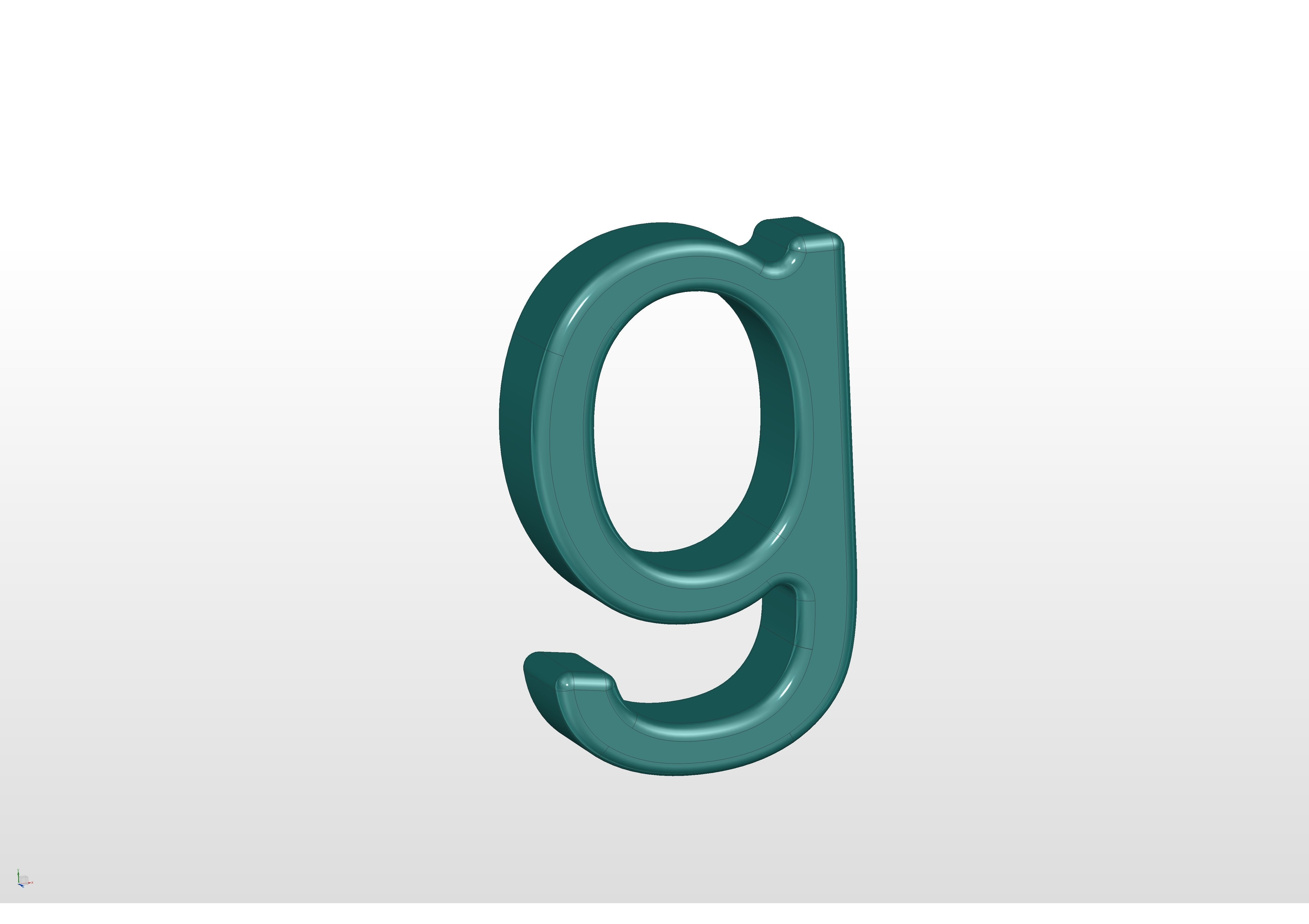 3D printable alphabet models 3D print model_16