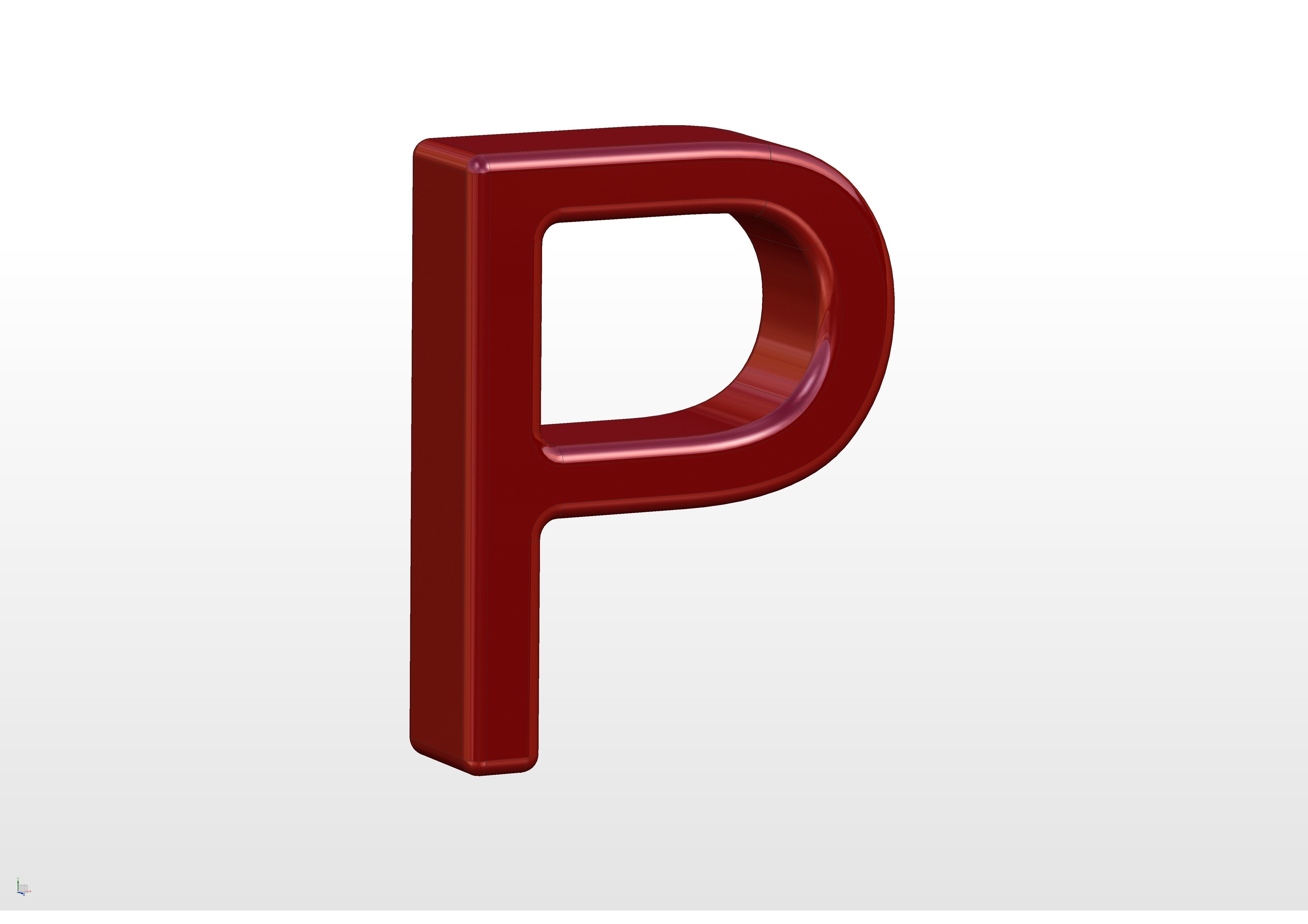 3D printable alphabet models 3D print model_37