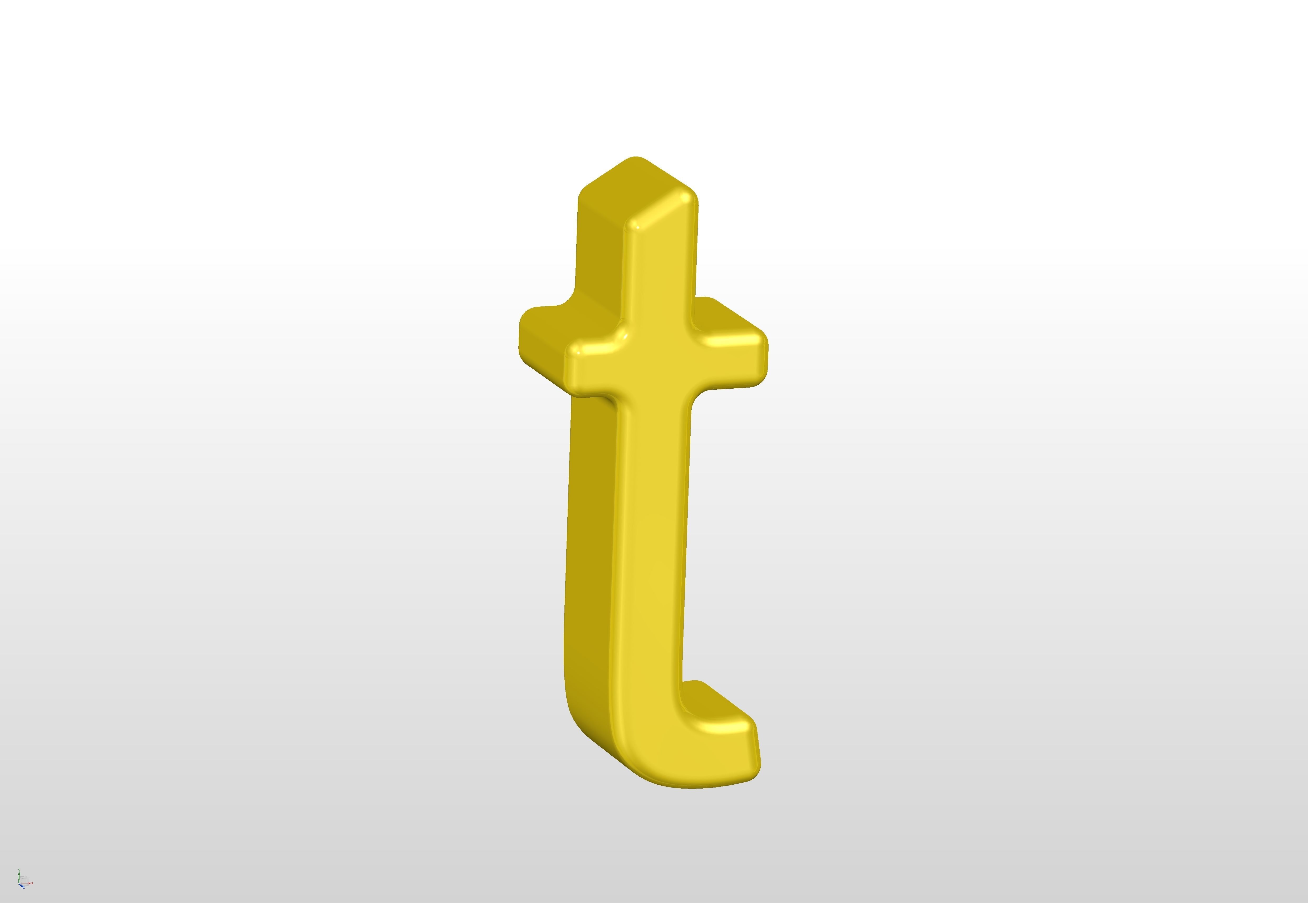 3D printable alphabet models 3D print model_46