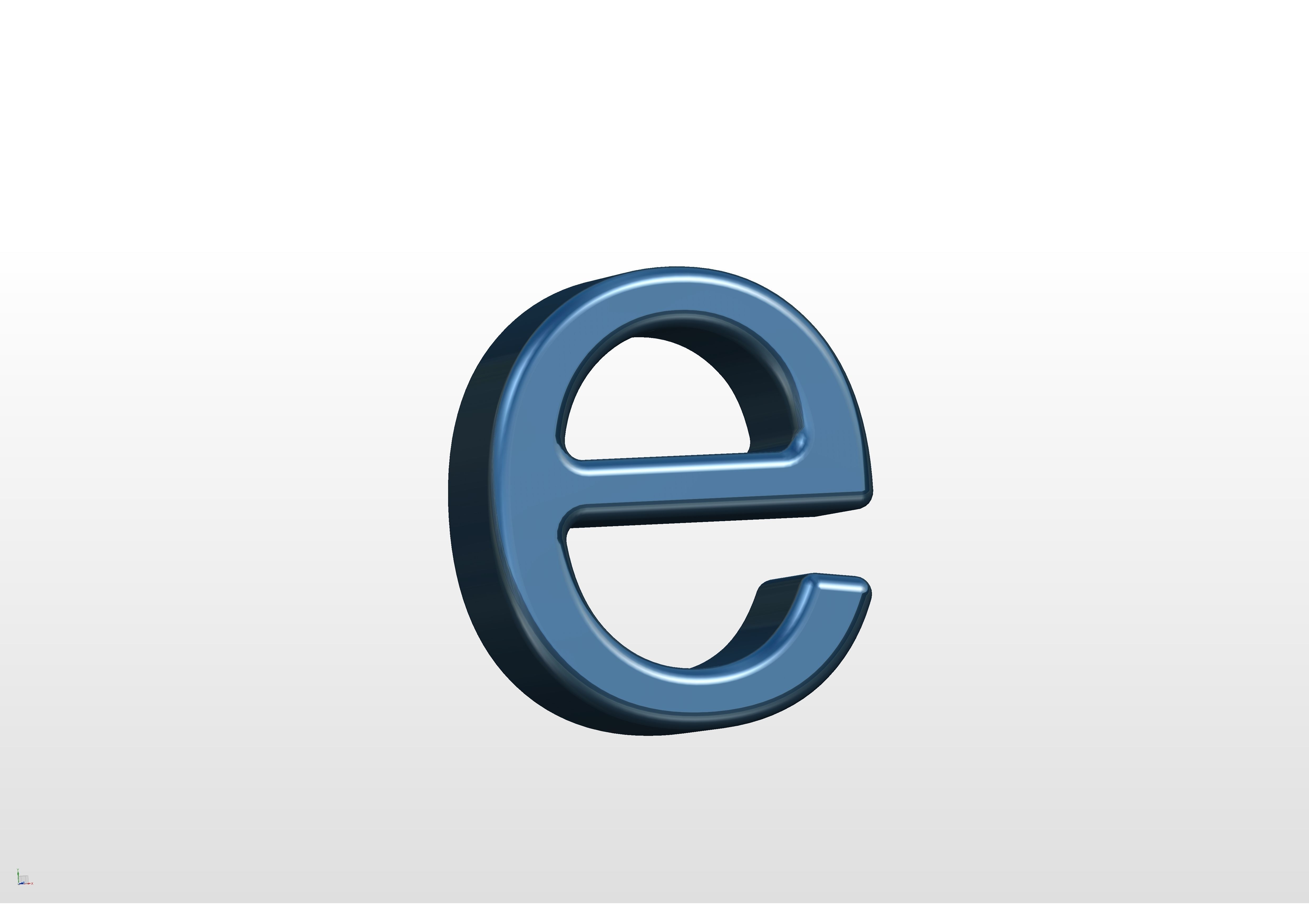 3D printable alphabet models 3D print model_12