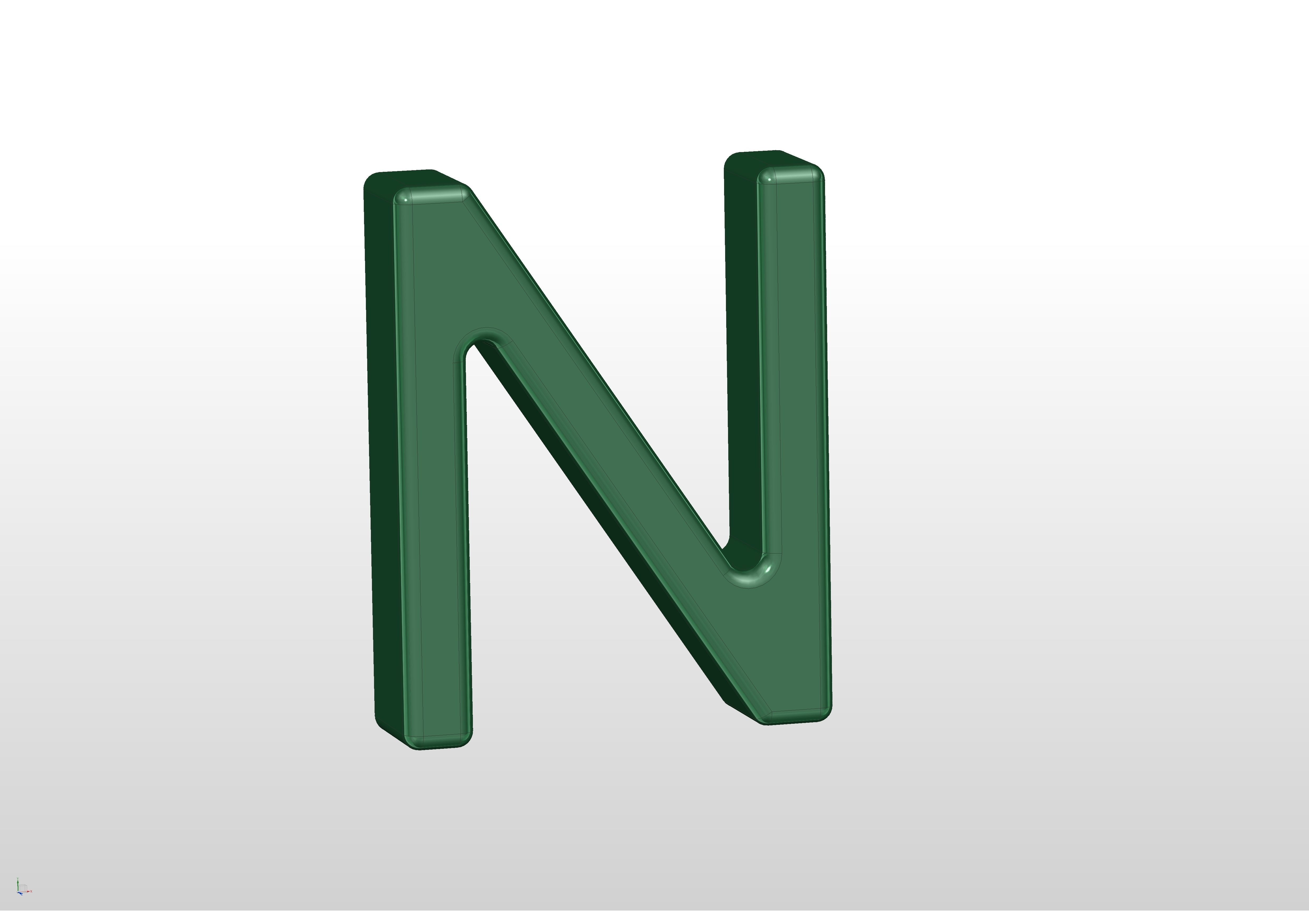 3D printable alphabet models 3D print model_33