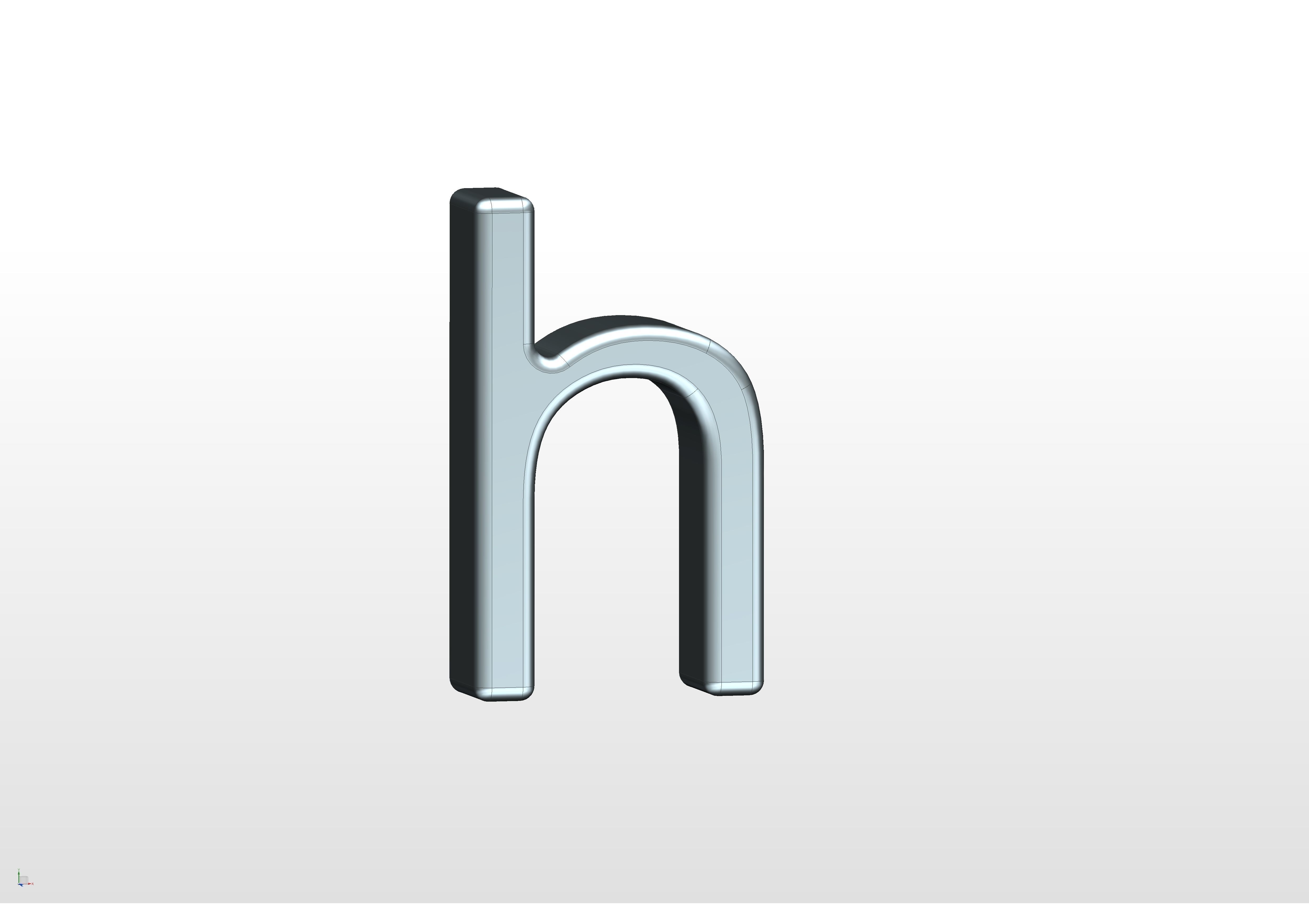 3D printable alphabet models 3D print model_18