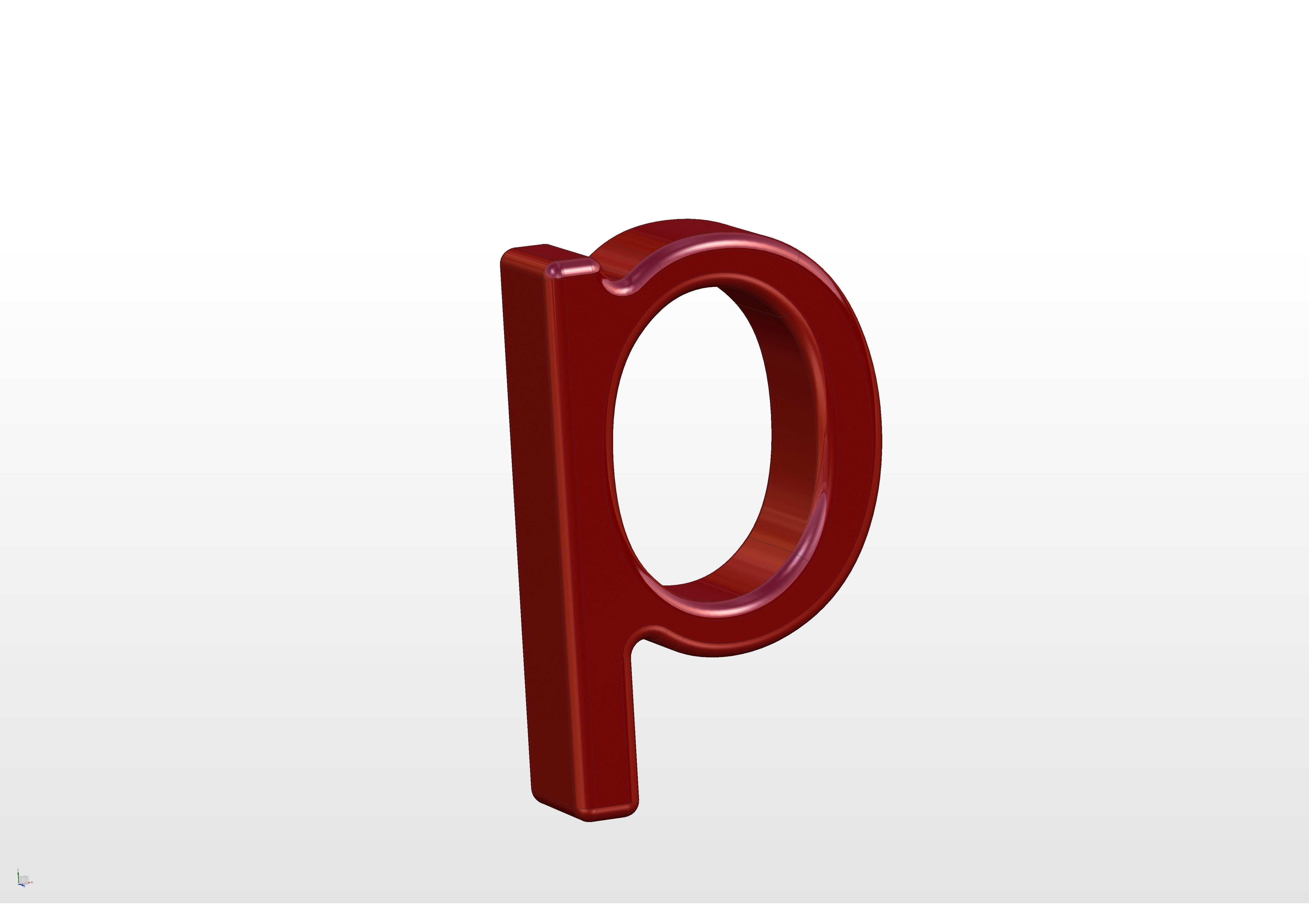 3D printable alphabet models 3D print model_38