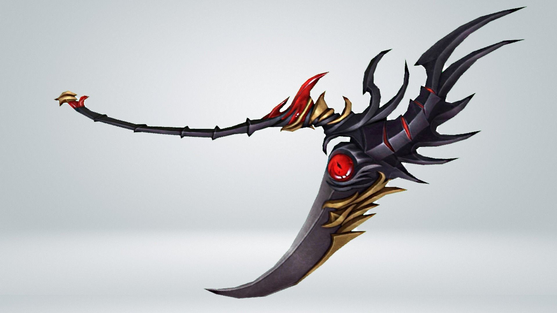 Futuristic Scythe Low-poly 3D model_6