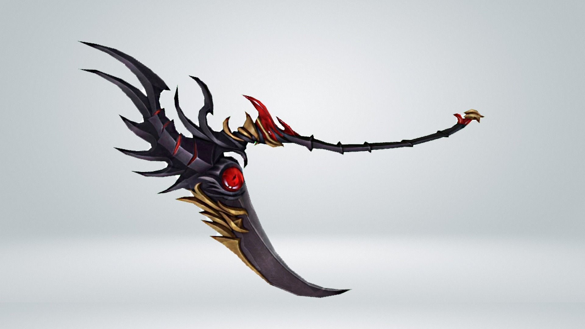 Futuristic Scythe Low-poly 3D model_13